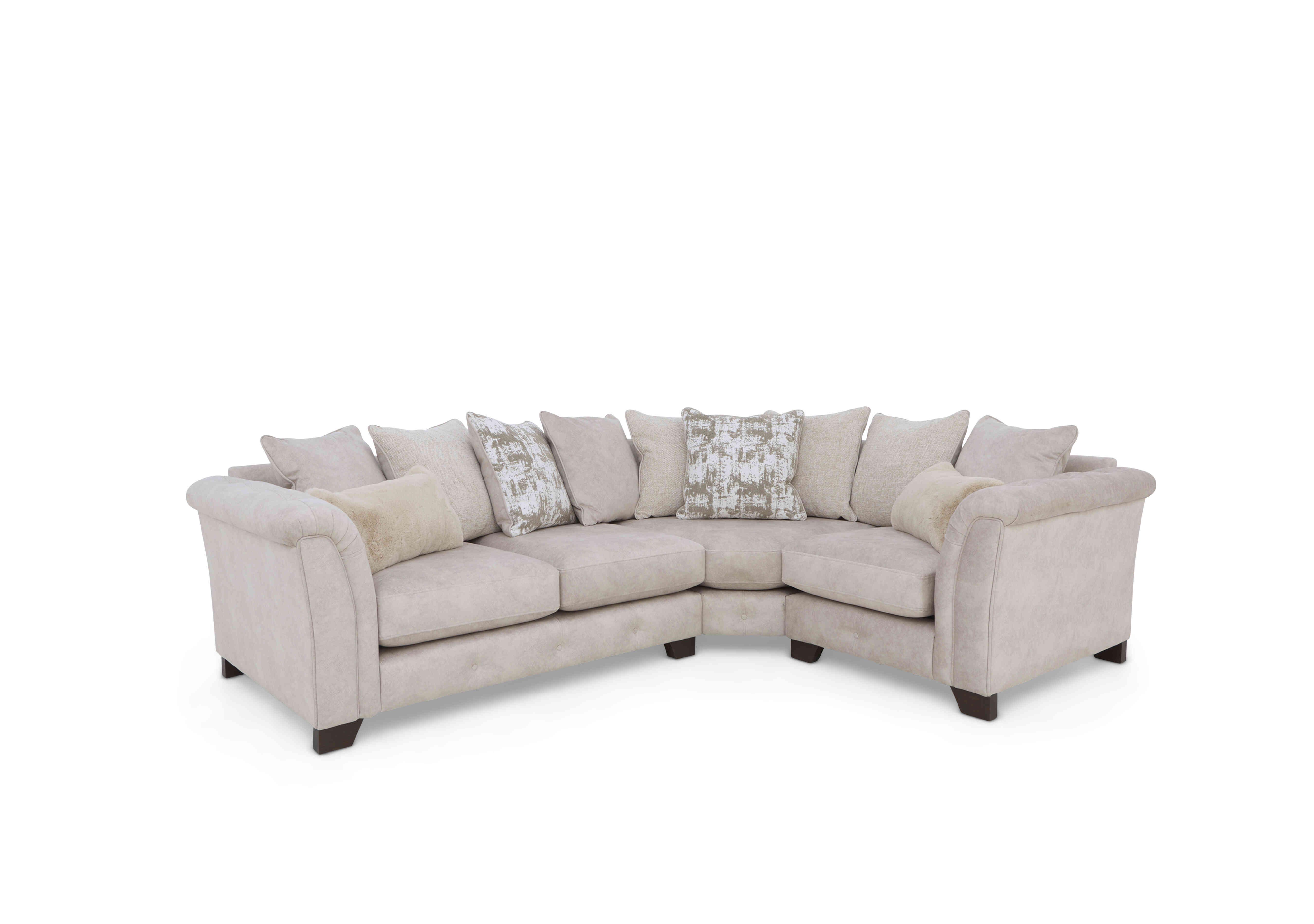 Boutique Aura Scatter Back Corner Sofa in Kenzo Cream Dw Ft on Furniture Village