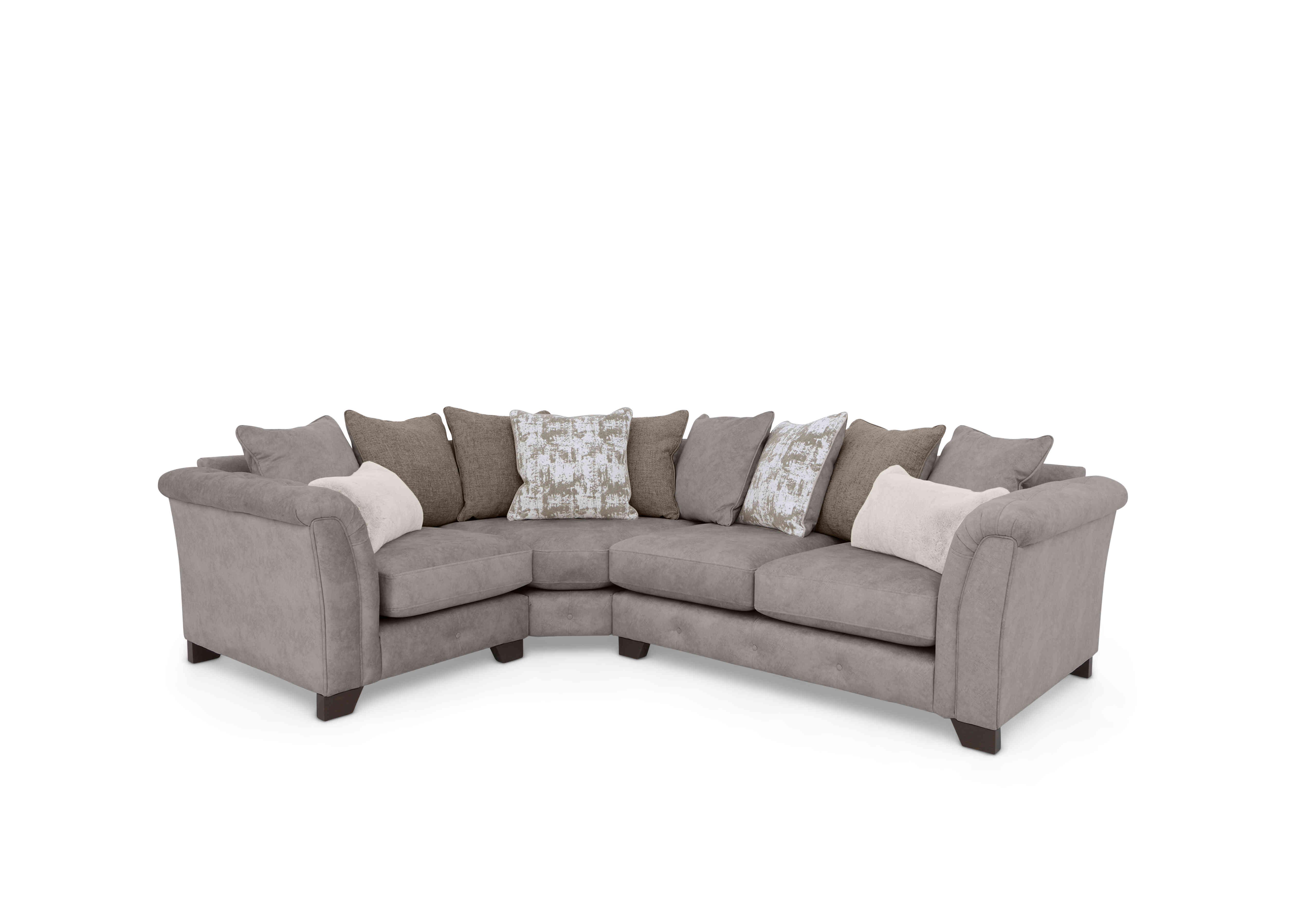 Boutique Aura Scatter Back Corner Sofa in Kenzo Oatmeal Dw Ft on Furniture Village