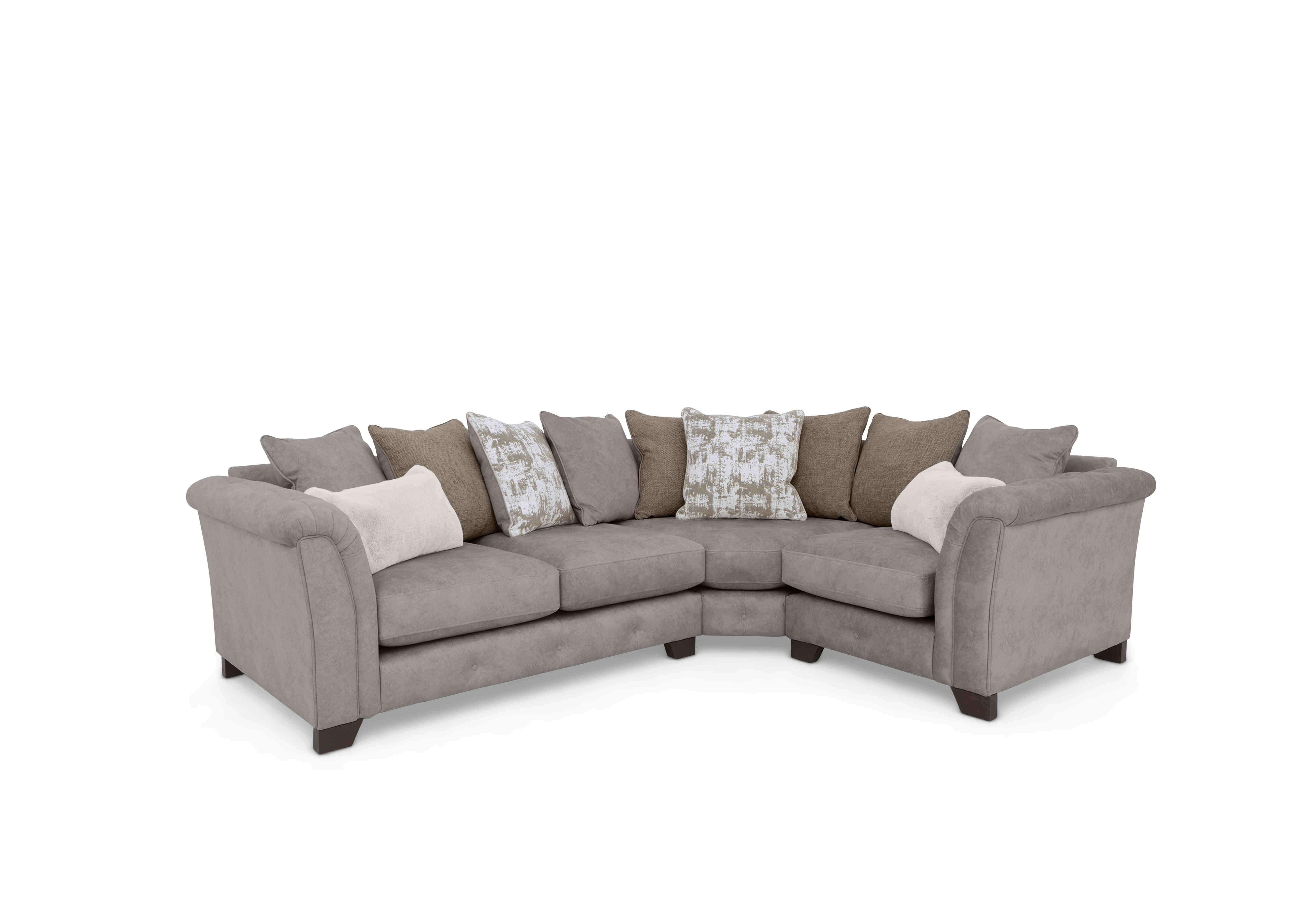 Aura Scatter Back Corner Sofa in Kenzo Oatmeal Dw Ft on Furniture Village