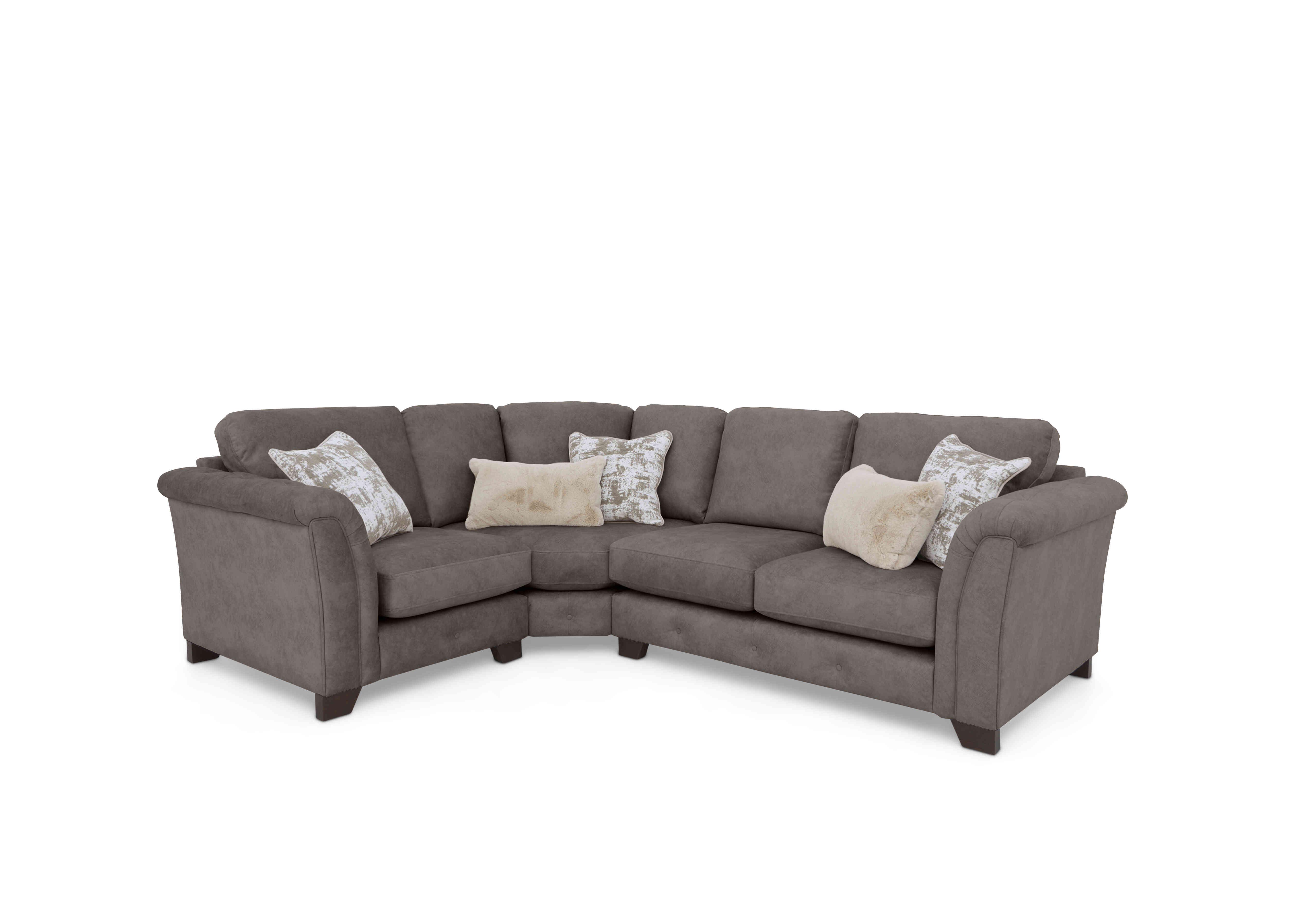 Boutique Aura Classic Back Corner Sofa in Kenzo Chocolate Dw Ft on Furniture Village