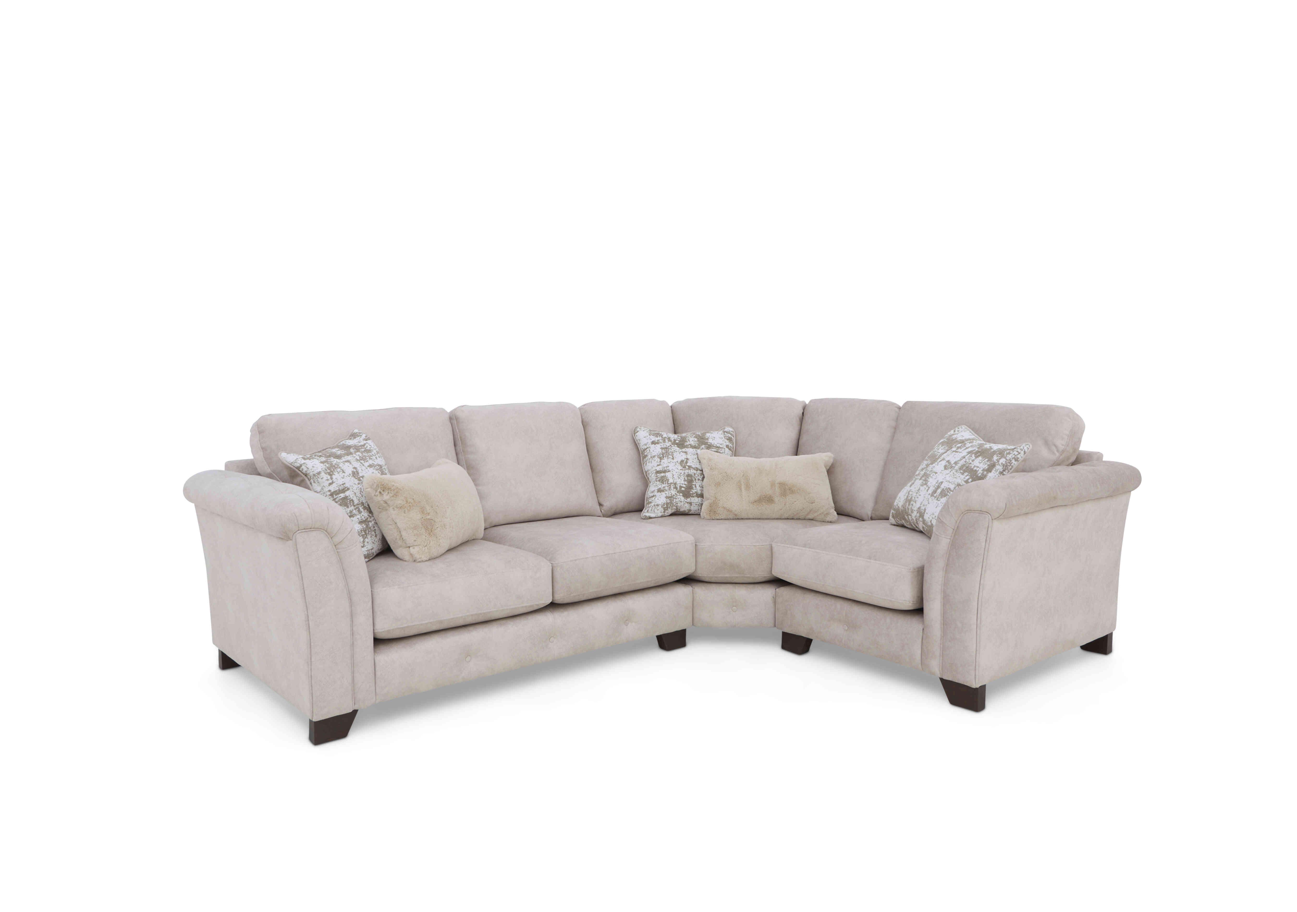 Boutique Aura Classic Back Corner Sofa in Kenzo Cream Dw Ft on Furniture Village