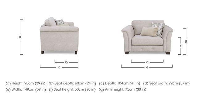 Aura Love Chair in  on Furniture Village