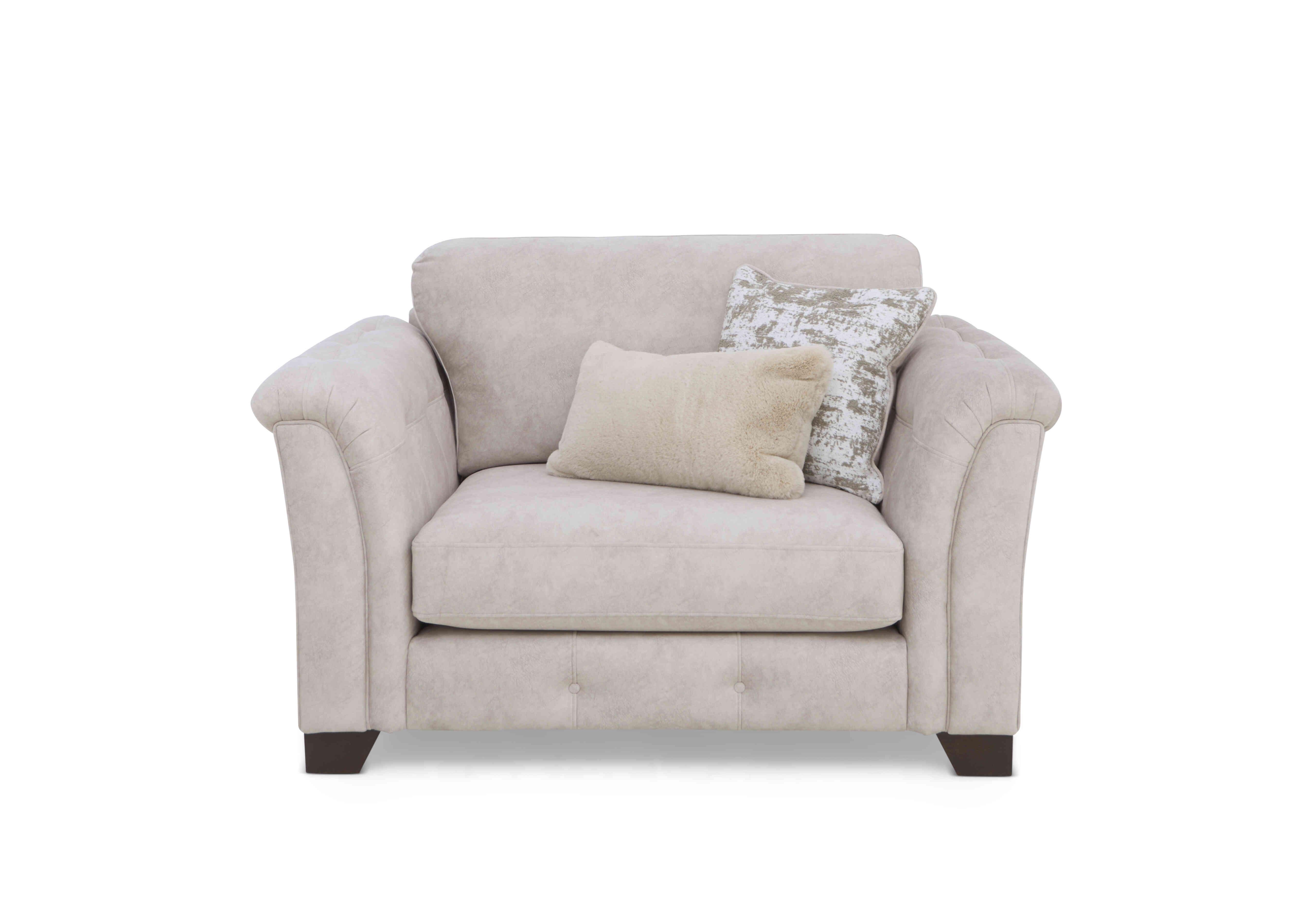 Aura Love Chair in Kenzo Cream Dw Ft on Furniture Village