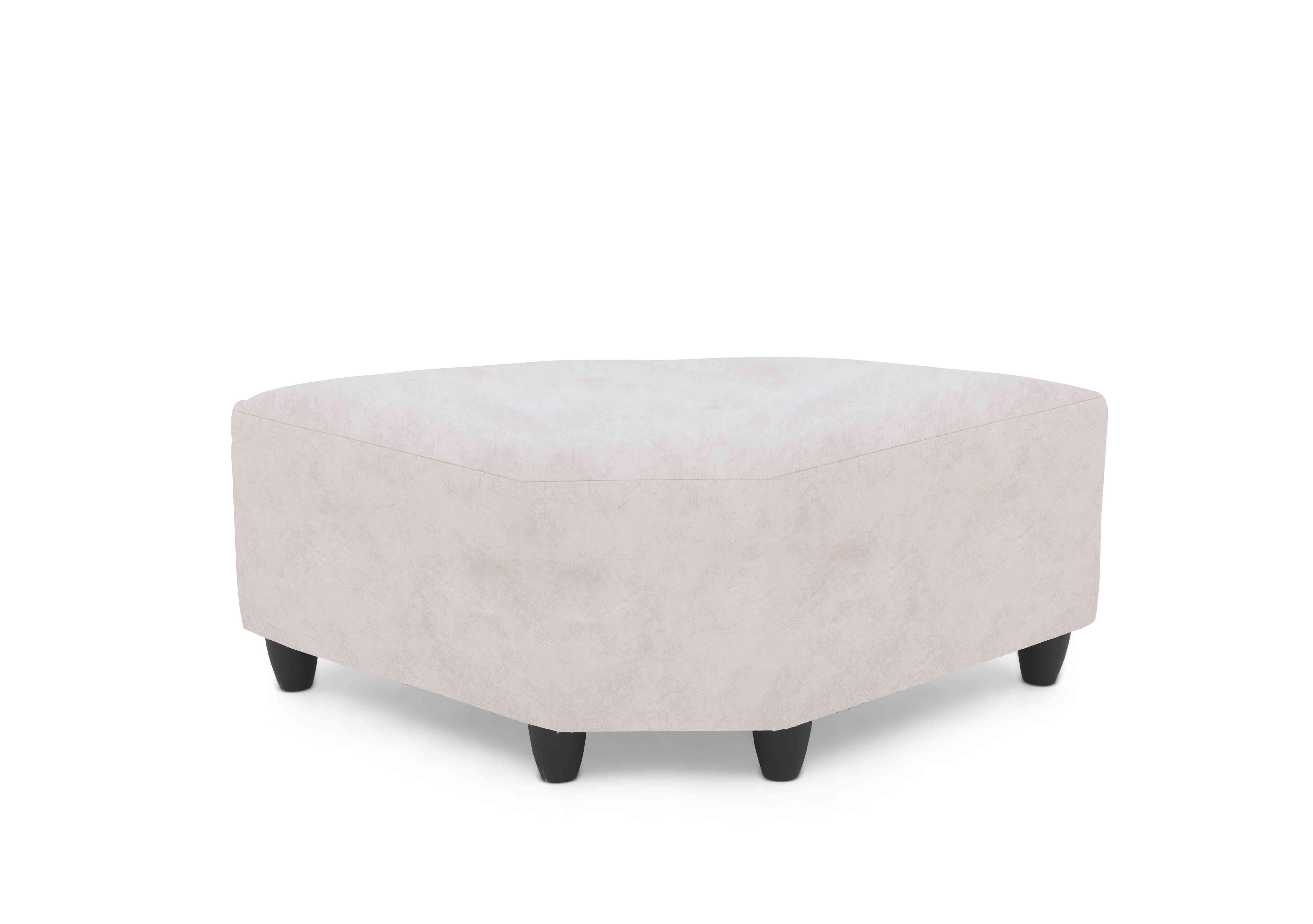 Oh So Glam Aura Wedge Footstool in Kenzo Cream Dw Ft on Furniture Village