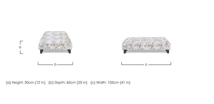 Boutique Aura Designer Footstool in  on Furniture Village