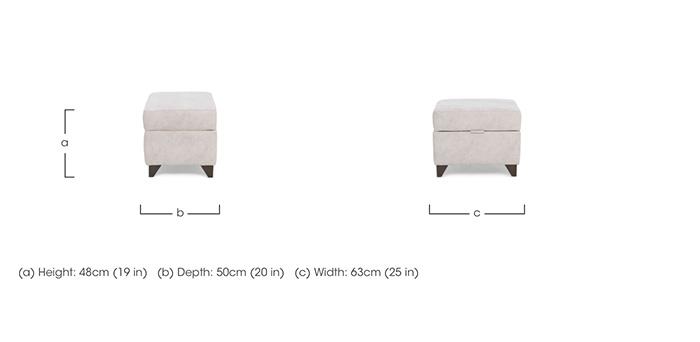 Aura Storage Footstool in  on Furniture Village