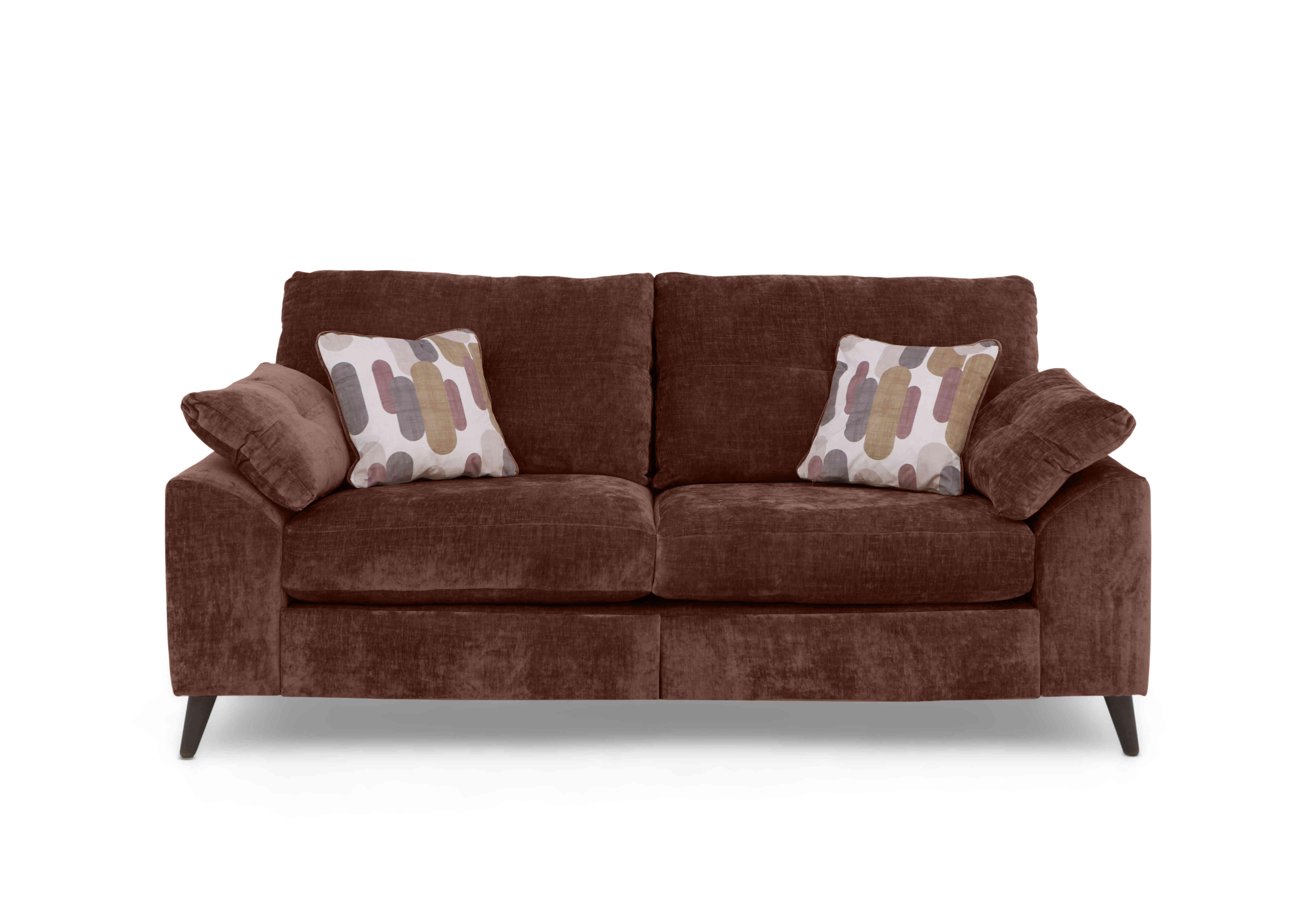 Malibu 3 Seater Sofa in Dion Brandy Dw Ft on Furniture Village