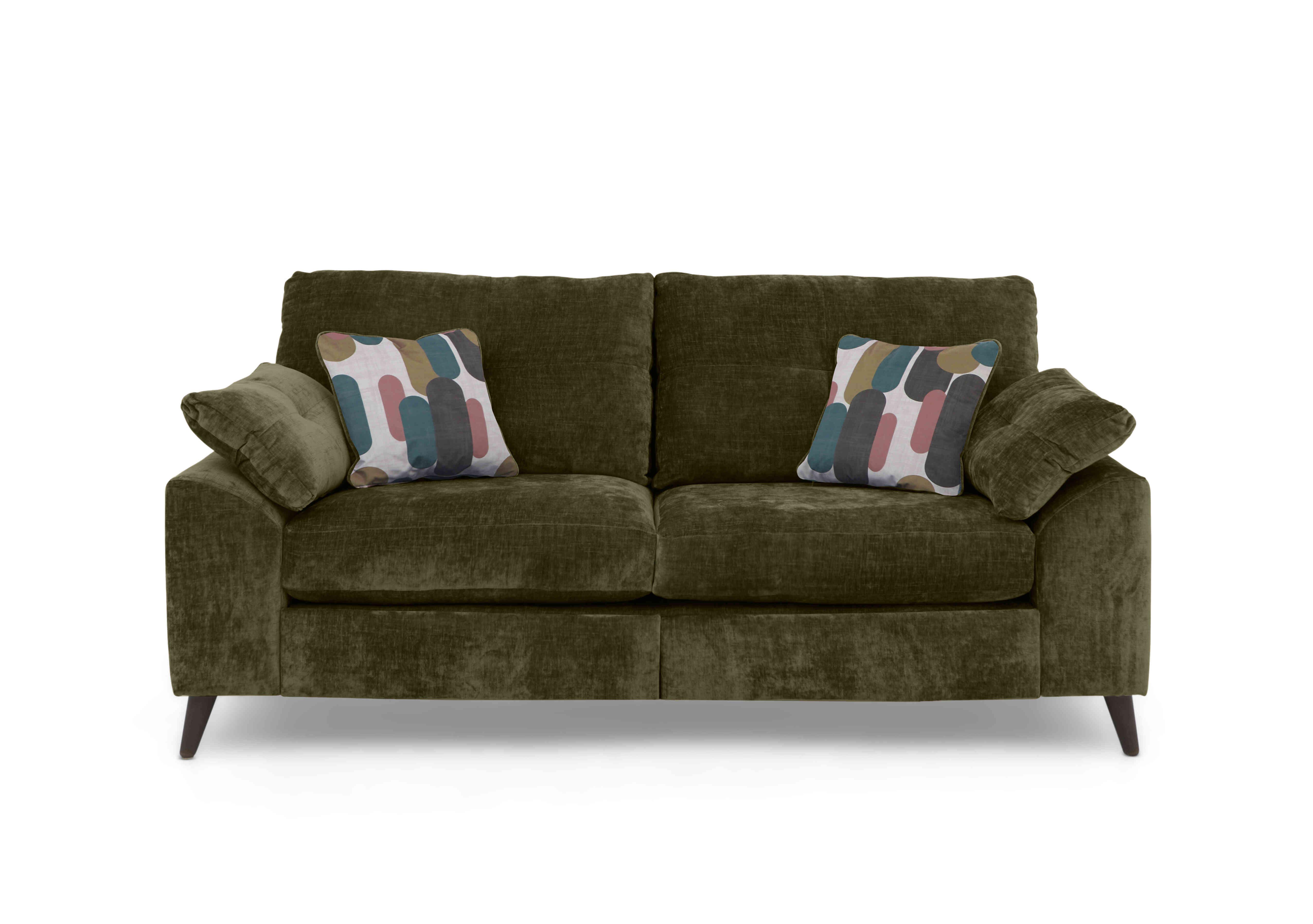 Malibu 3 Seater Sofa in Dion Olive Dw Ft on Furniture Village
