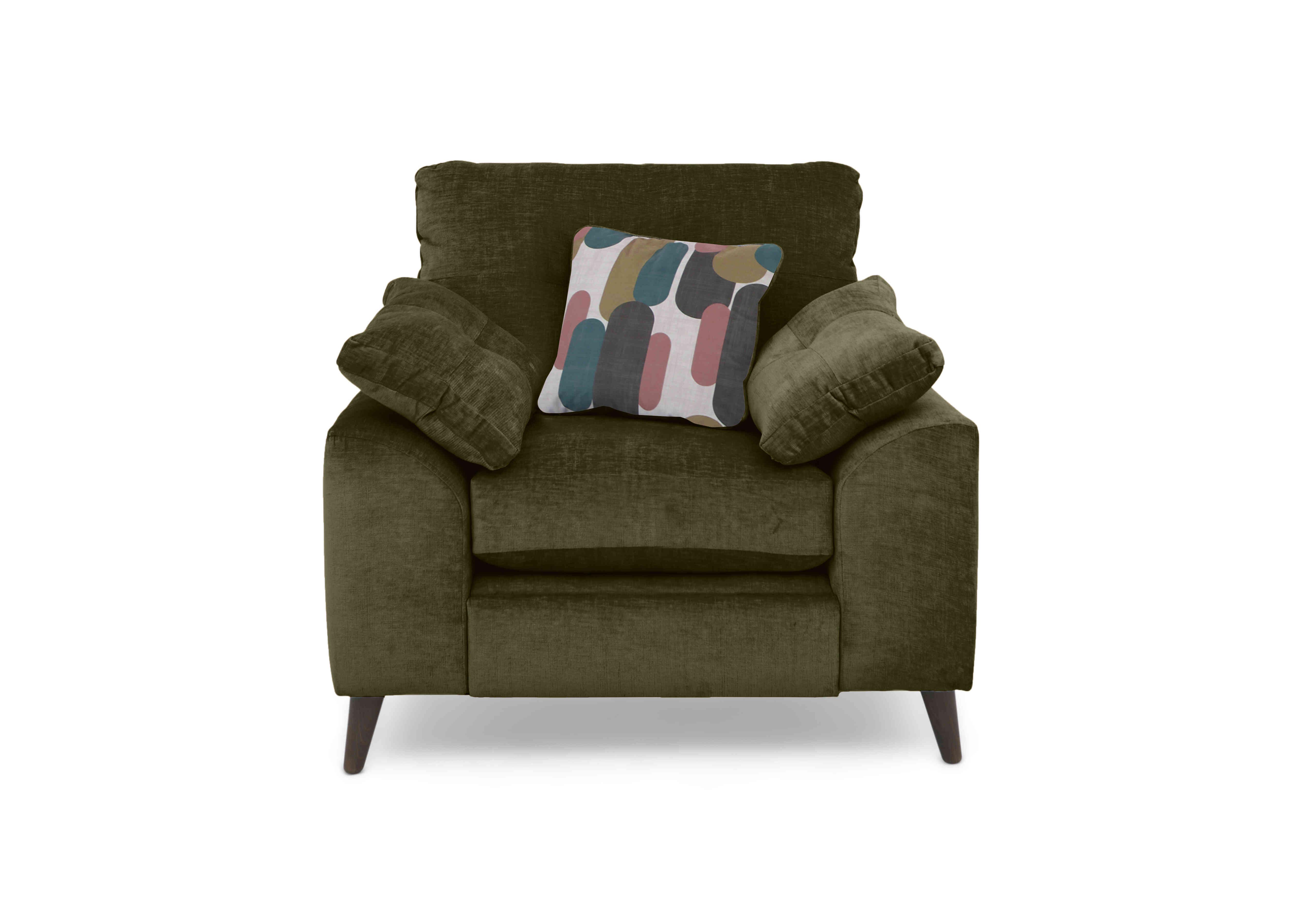 Malibu Chair in Dion Olive Dw Ft on Furniture Village