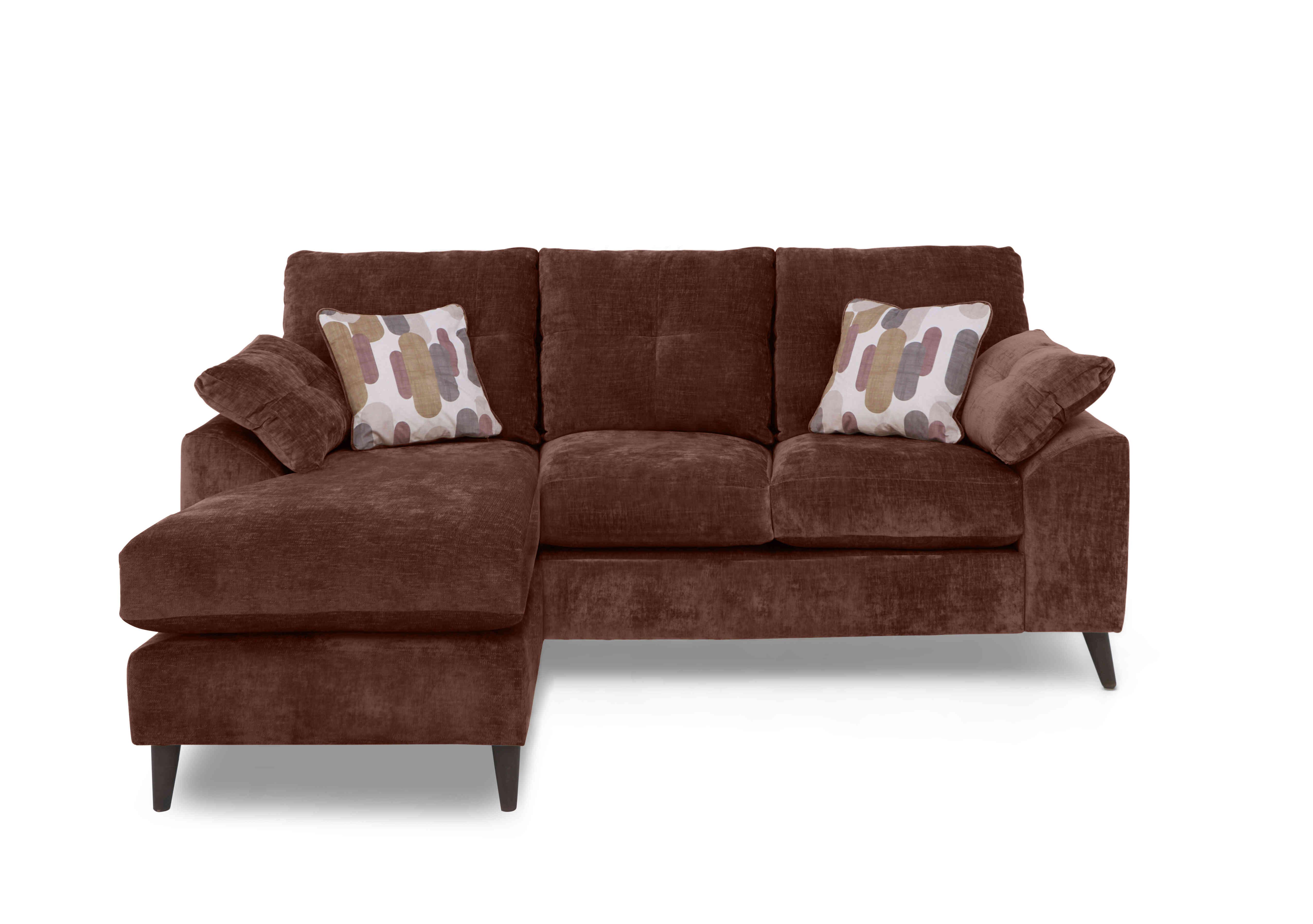 Malibu Chaise End Sofa in Dion Brandy Dw Ft on Furniture Village