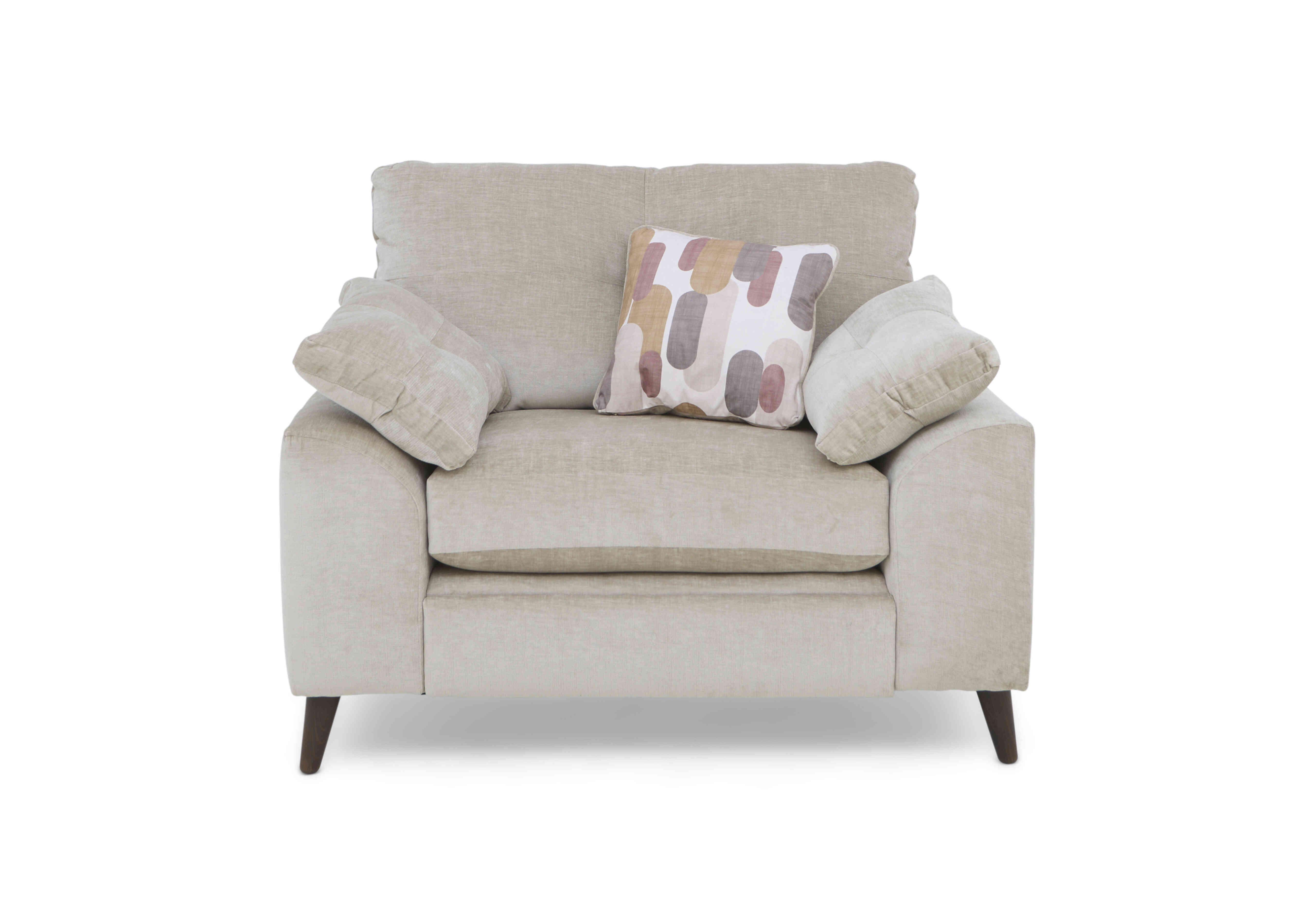 Malibu Snuggler Chair in Dion Husk Dw Ft on Furniture Village