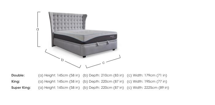 Abbie End Lift Ottoman Bed Frame in  on Furniture Village