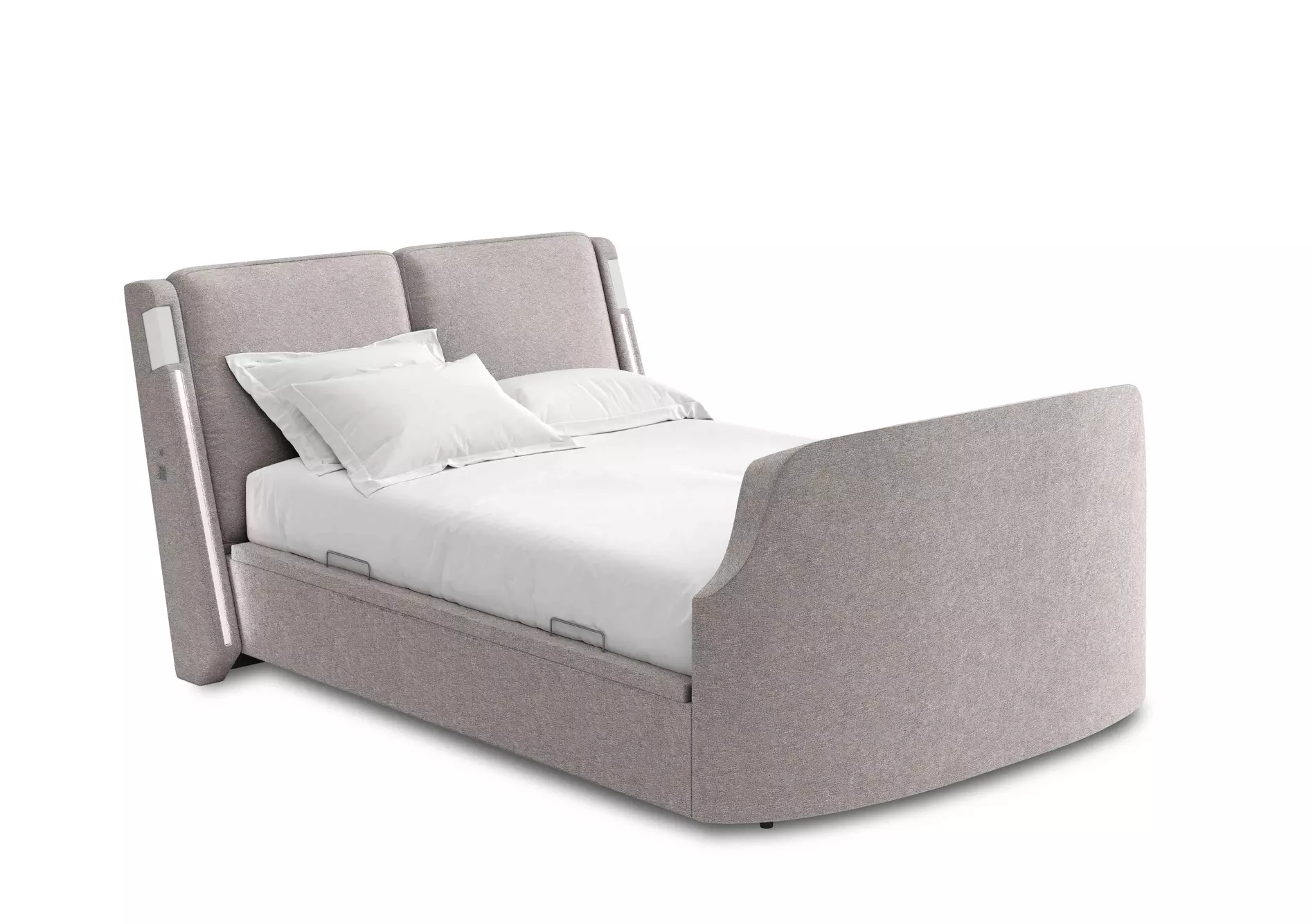 Premiere Manual Side Lift Ottoman TV Bed Frame with Dolby Atmos