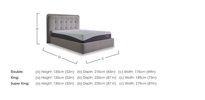 Ray LED End Lift Ottoman Bed Frame in  on Furniture Village