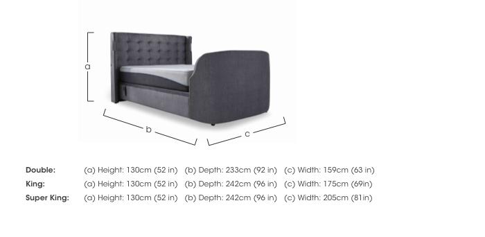 Sonic Smart Electric End Lift Ottoman TV Bed Frame with Dolby Atmos in  on Furniture Village