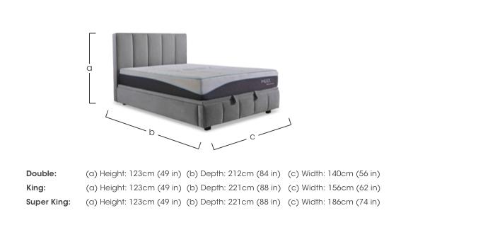 Telosa Electric End Lift Ottoman Bed Frame in  on Furniture Village