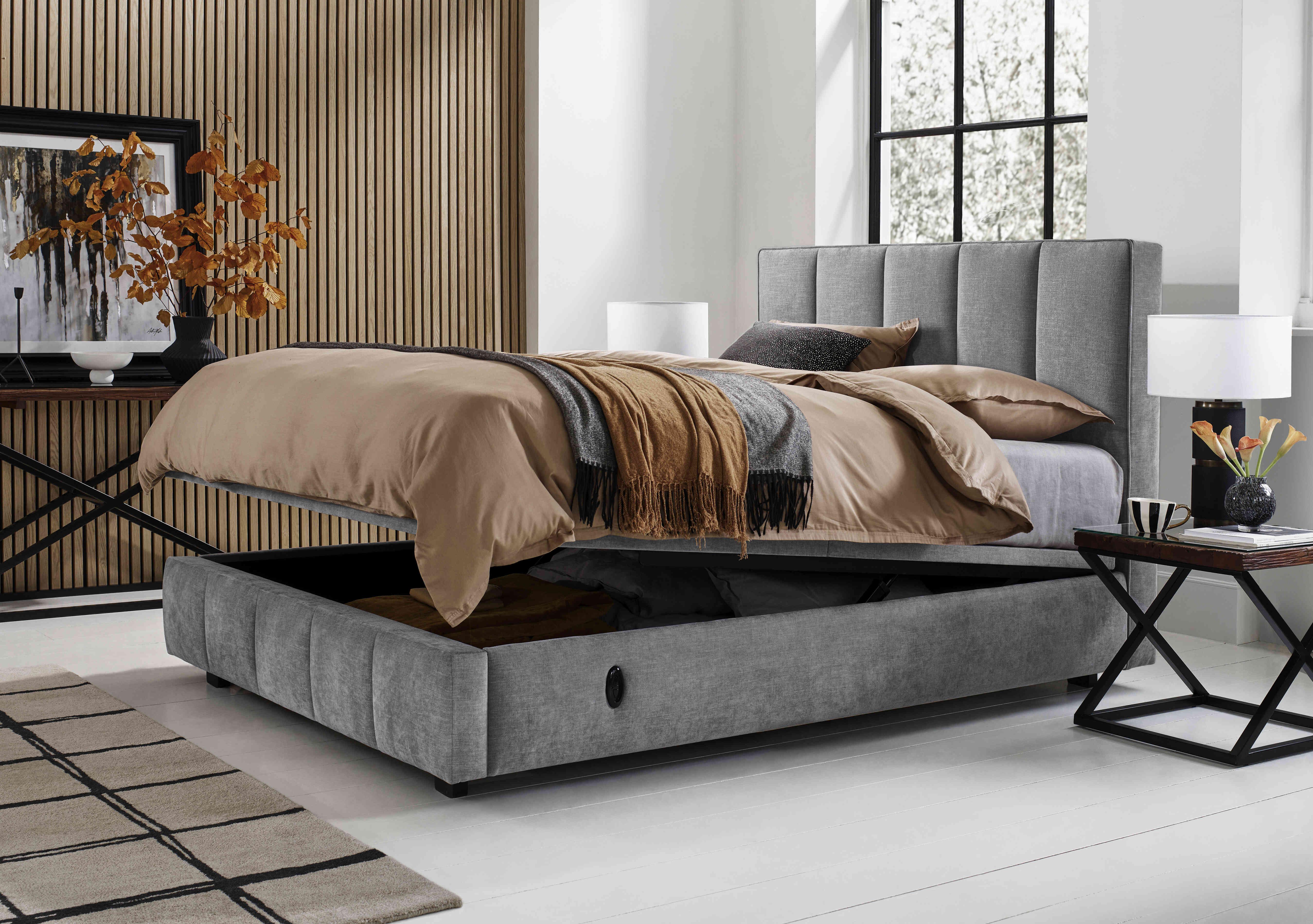 Telosa Electric End Lift Ottoman Bed Frame in  on Furniture Village