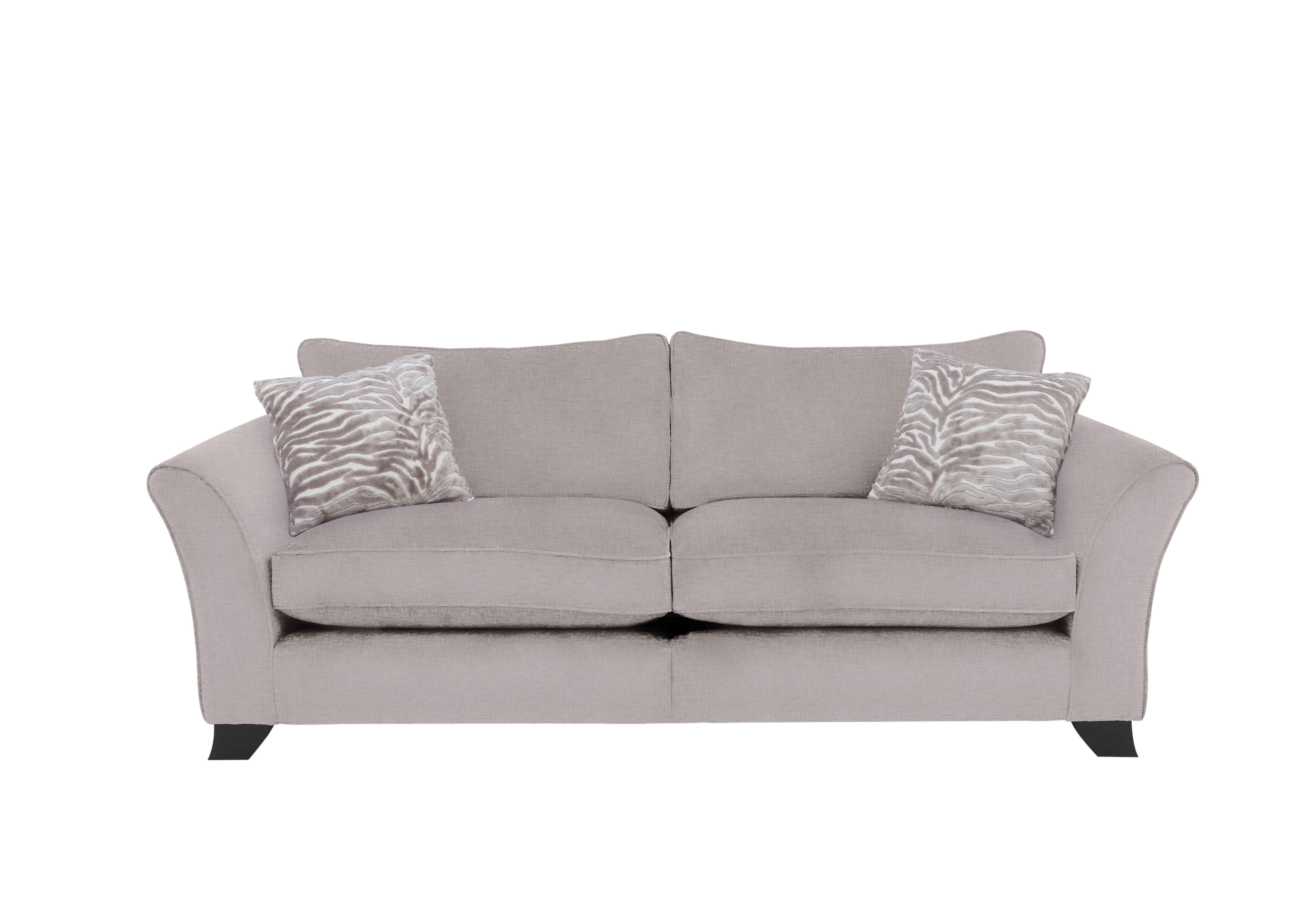 Sasha 4 Seater Split Classic Back Sofa in Zara Mink on Furniture Village