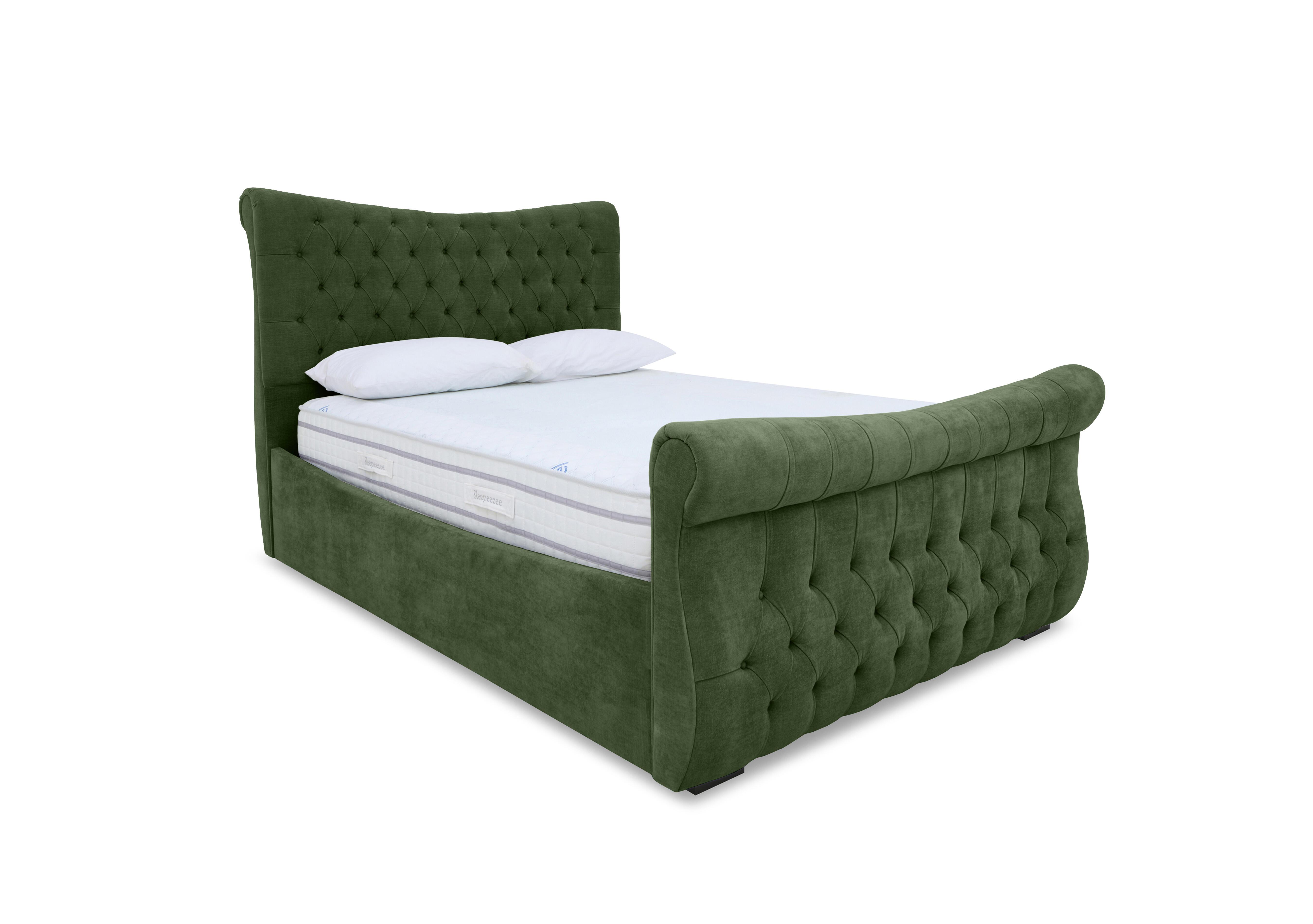 Lance Right Hand Side Opening Ottoman Bed Frame in Aston Moss on Furniture Village