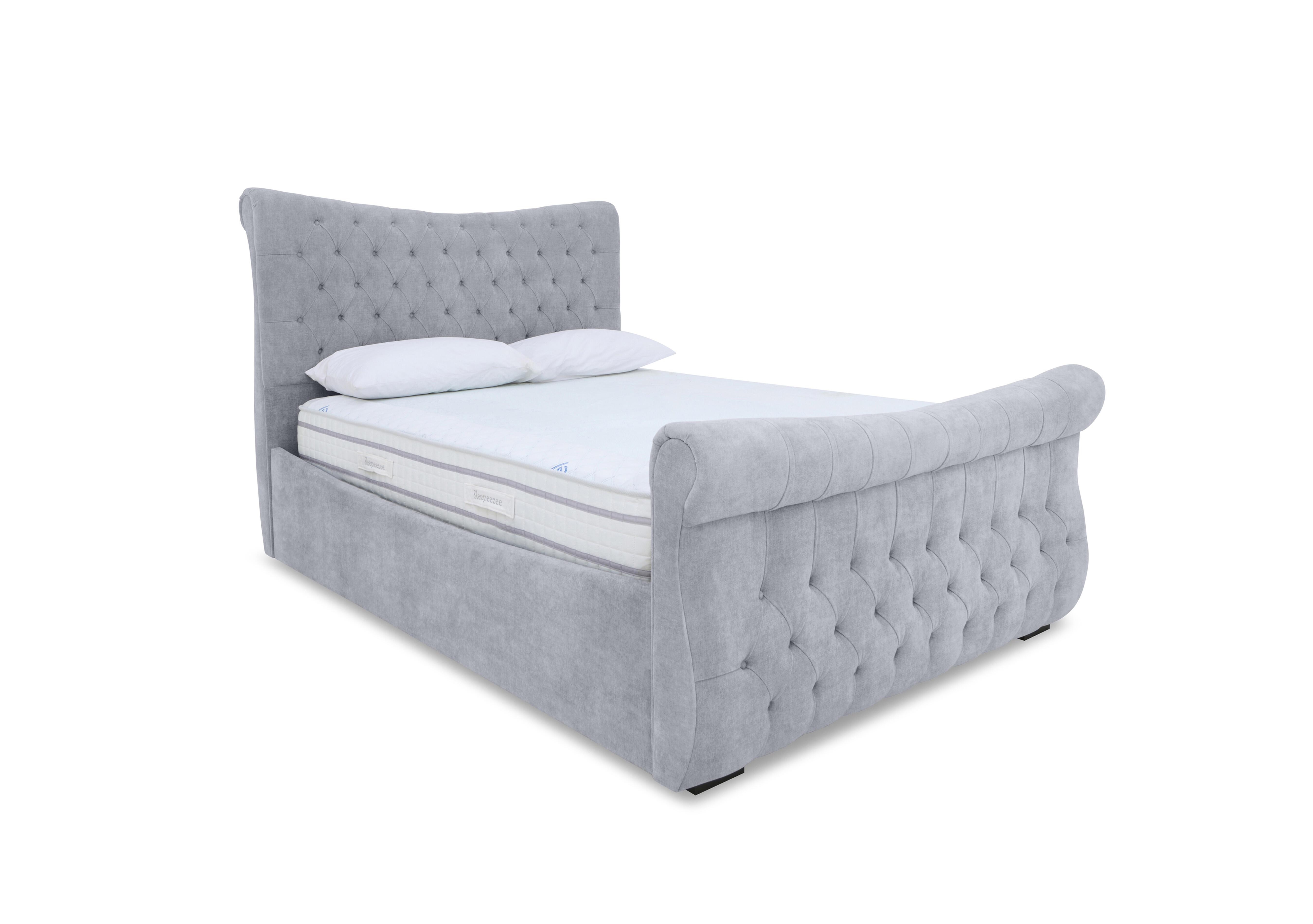 Lance Right Hand Side Opening Ottoman Bed Frame in Plain Diamond on Furniture Village
