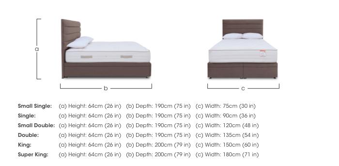 Copper 2000 Electric End Ottoman Divan Set in  on Furniture Village
