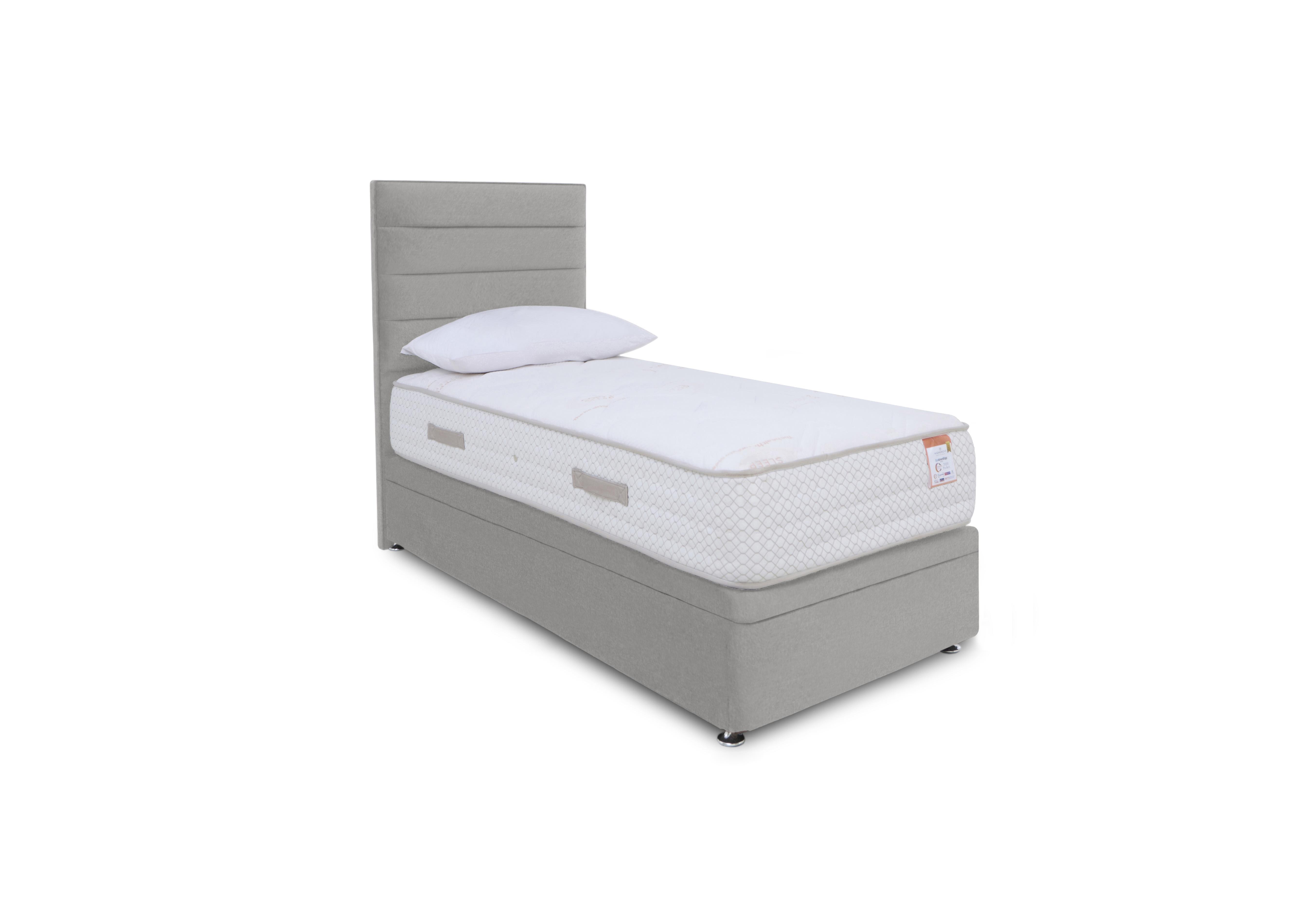 Copper 2000 Electric End Ottoman Divan Set in Milan Nickel on Furniture Village