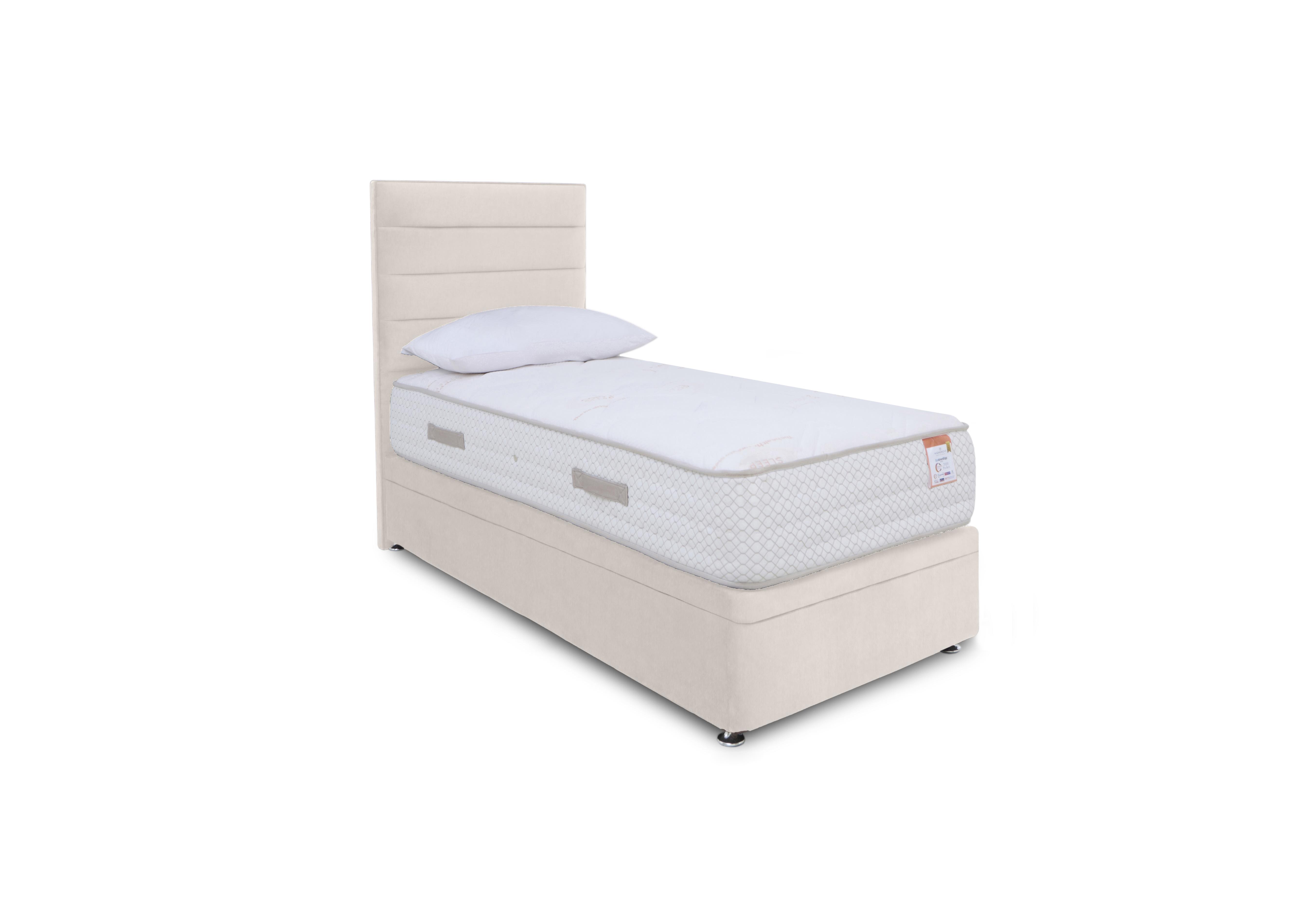 Copper 2000 Electric End Ottoman Divan Set in Plain Opal on Furniture Village