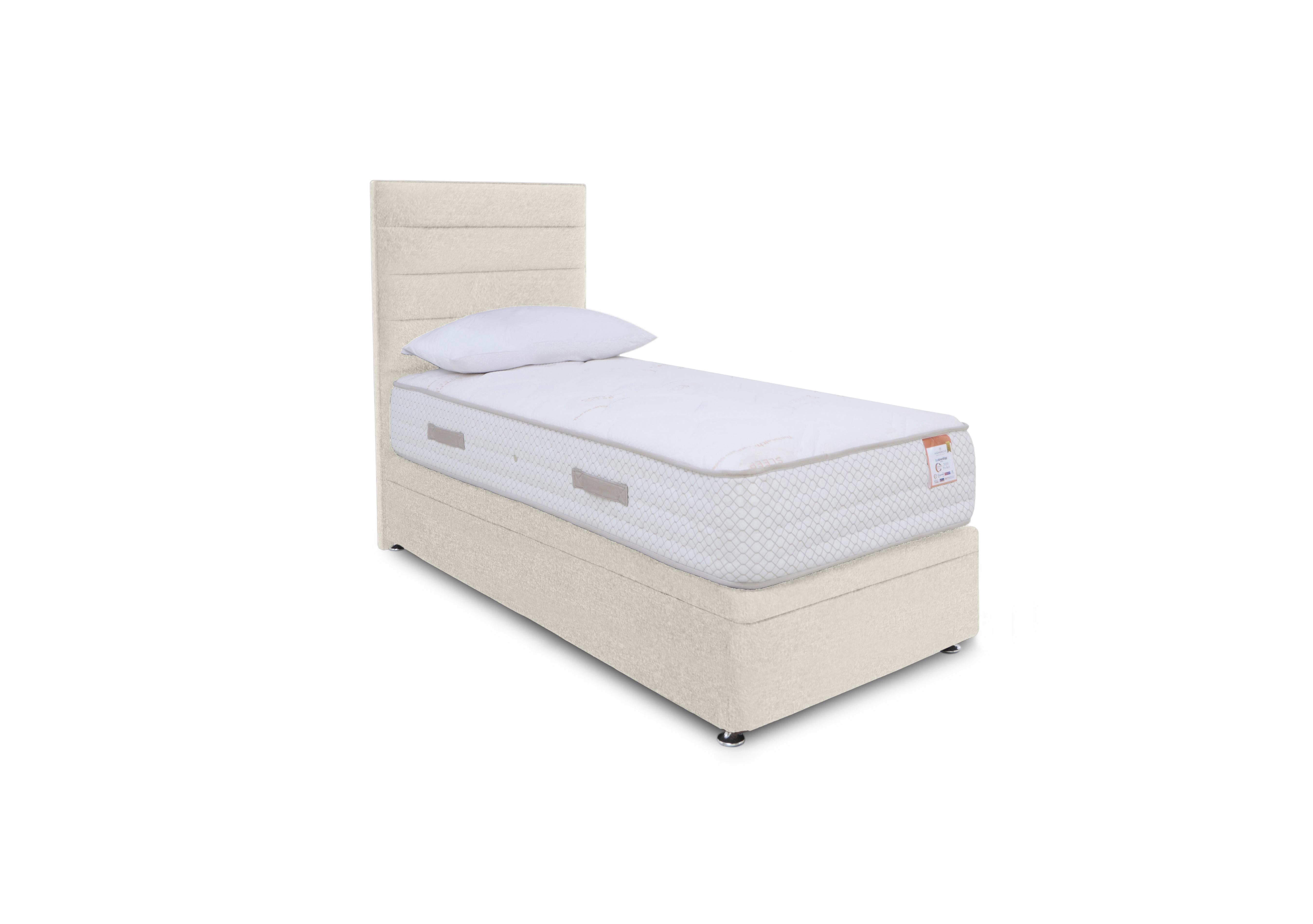 Copper 2000 Electric End Ottoman Divan Set in Venice Cream on Furniture Village