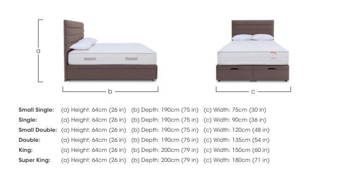 Copper 2000 Manual End Ottoman Divan Set in  on Furniture Village