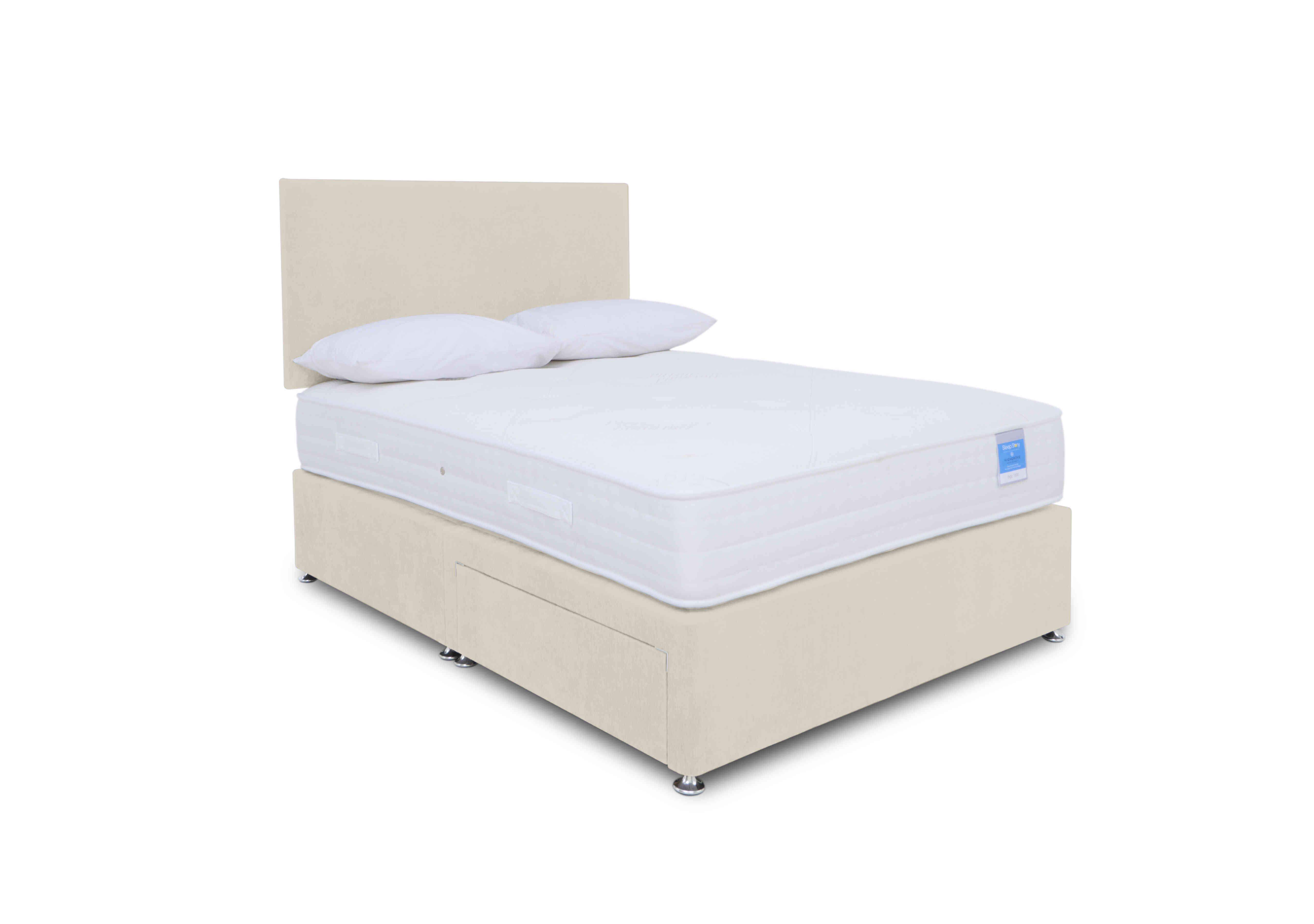 Ergosense Divan Set in Plush Ecru on Furniture Village