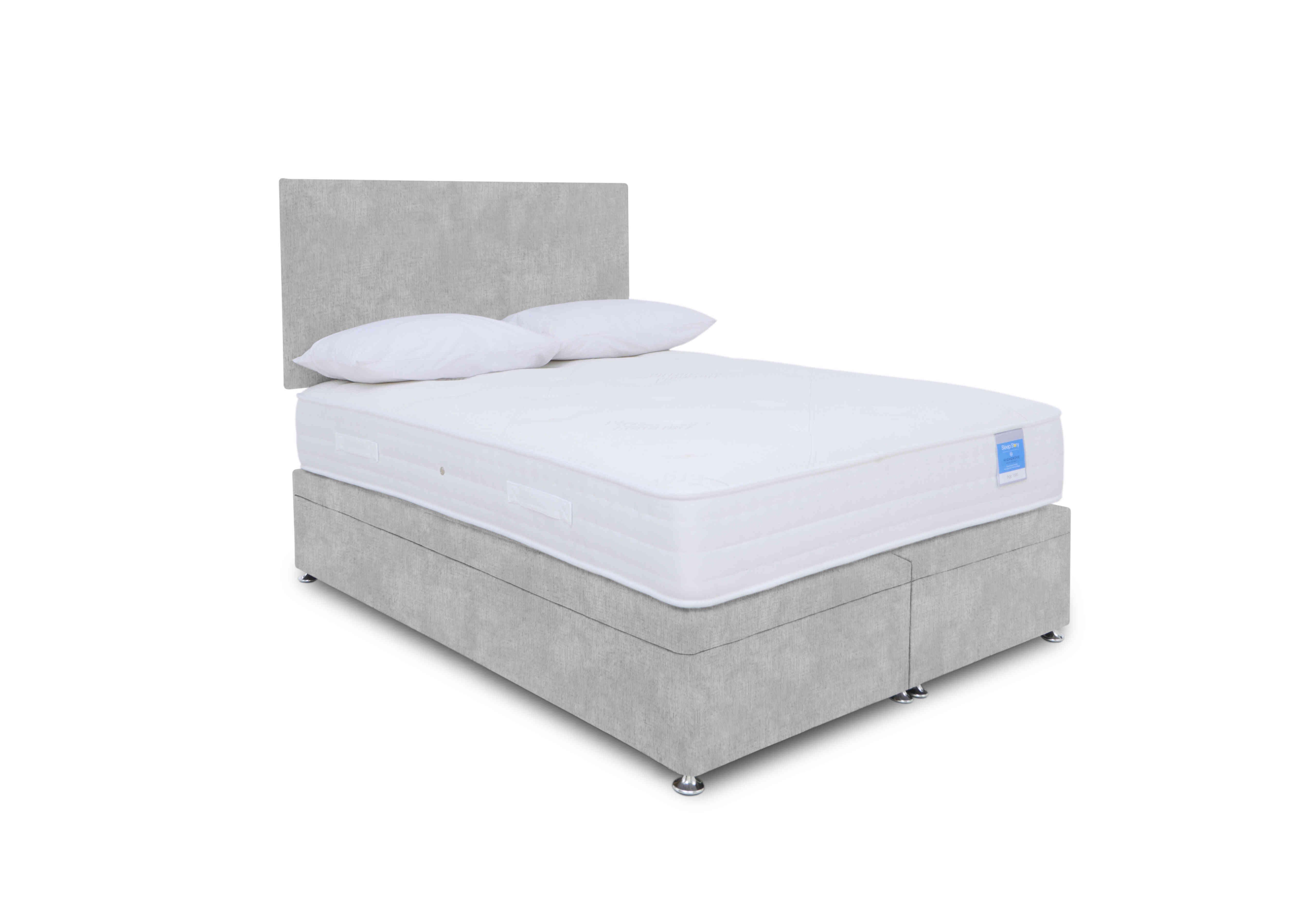 Ergosense Electric End Ottoman Divan Set in Lace Dolphin on Furniture Village