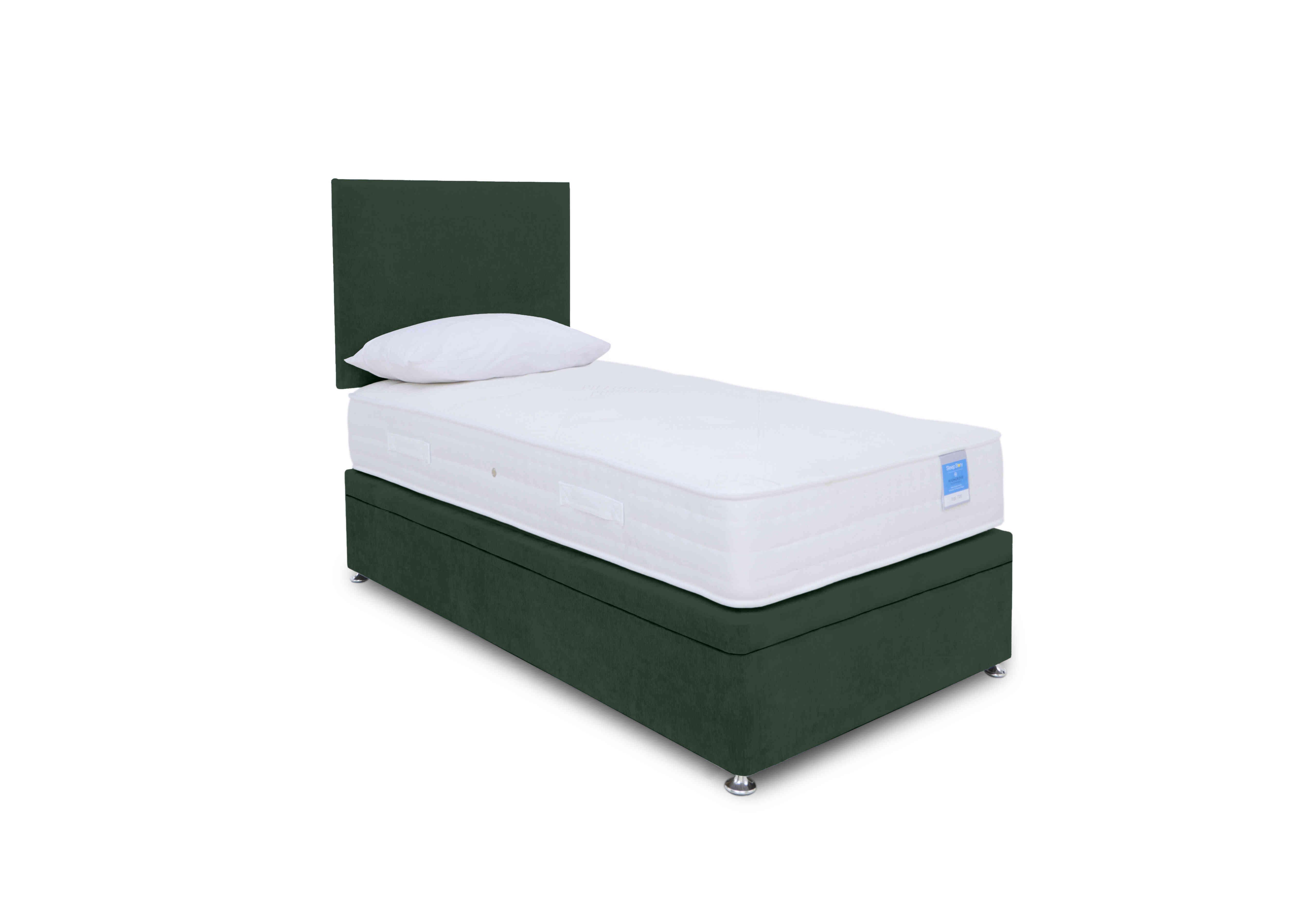 Ergosense Electric End Ottoman Divan Set in Plush Emerald on Furniture Village