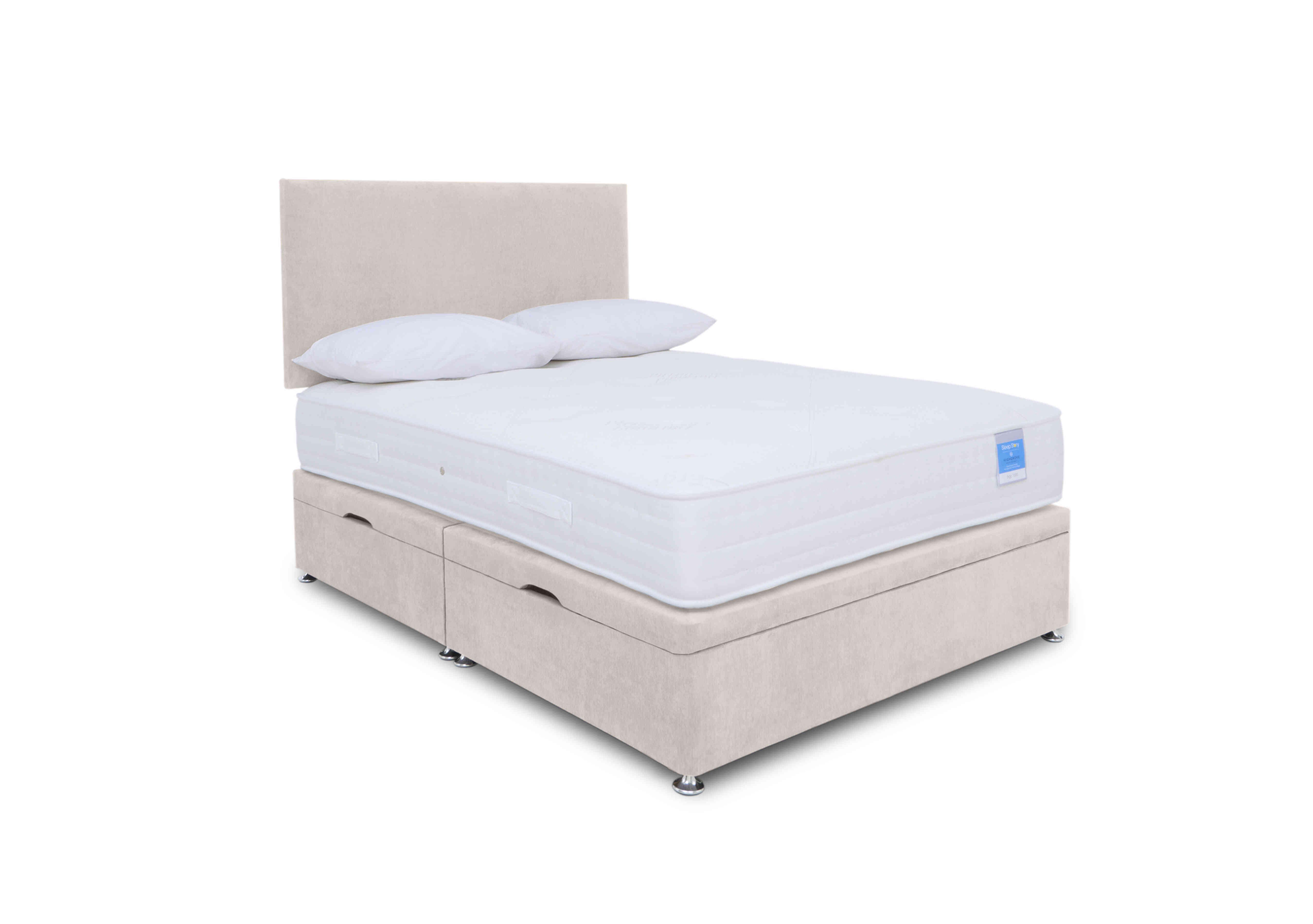 Ergosense Manual Side Ottoman Divan Set in Plain Opal on Furniture Village