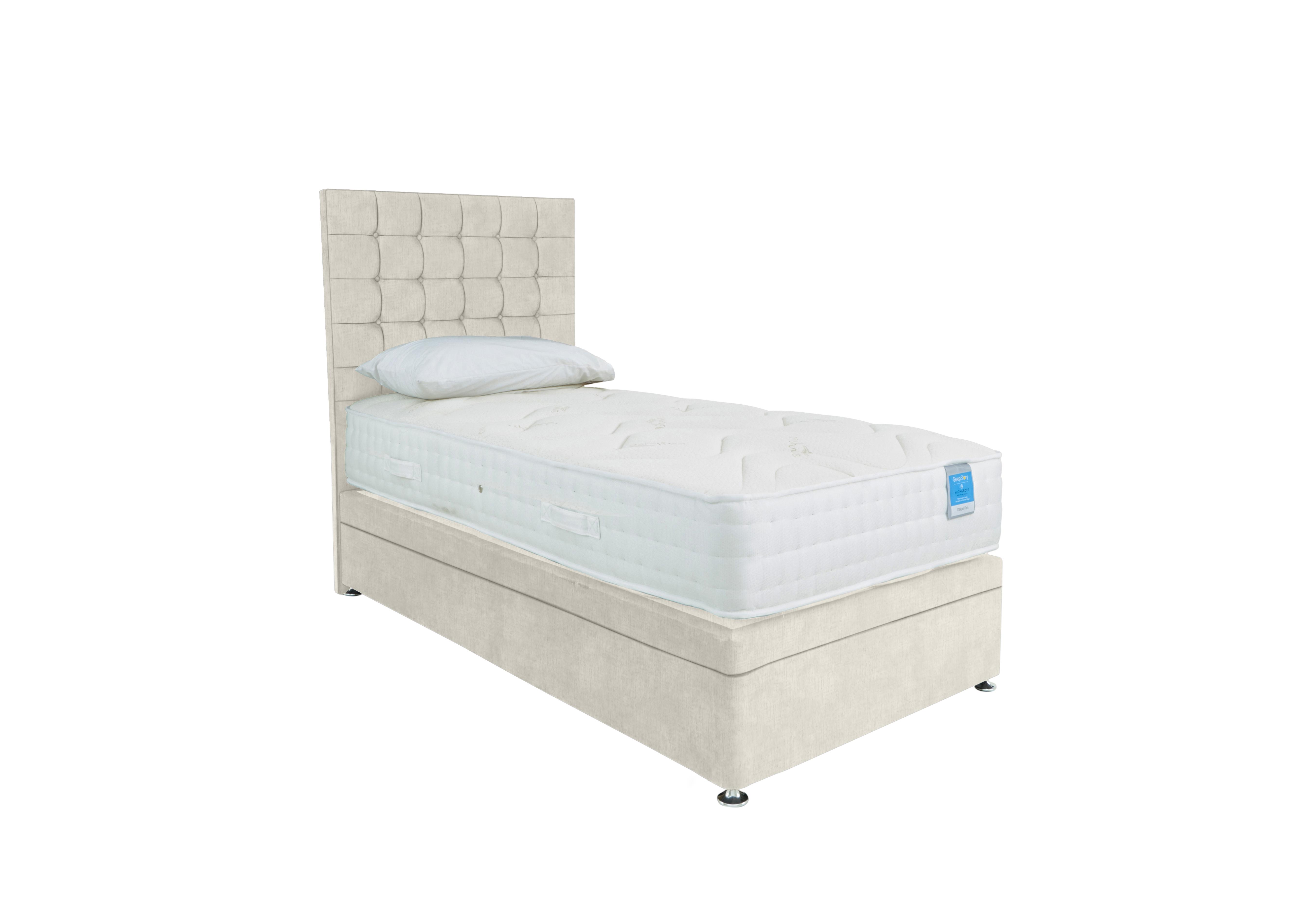 Deluxe Firm Power Ottoman Divan Set in Lace Ivory on Furniture Village