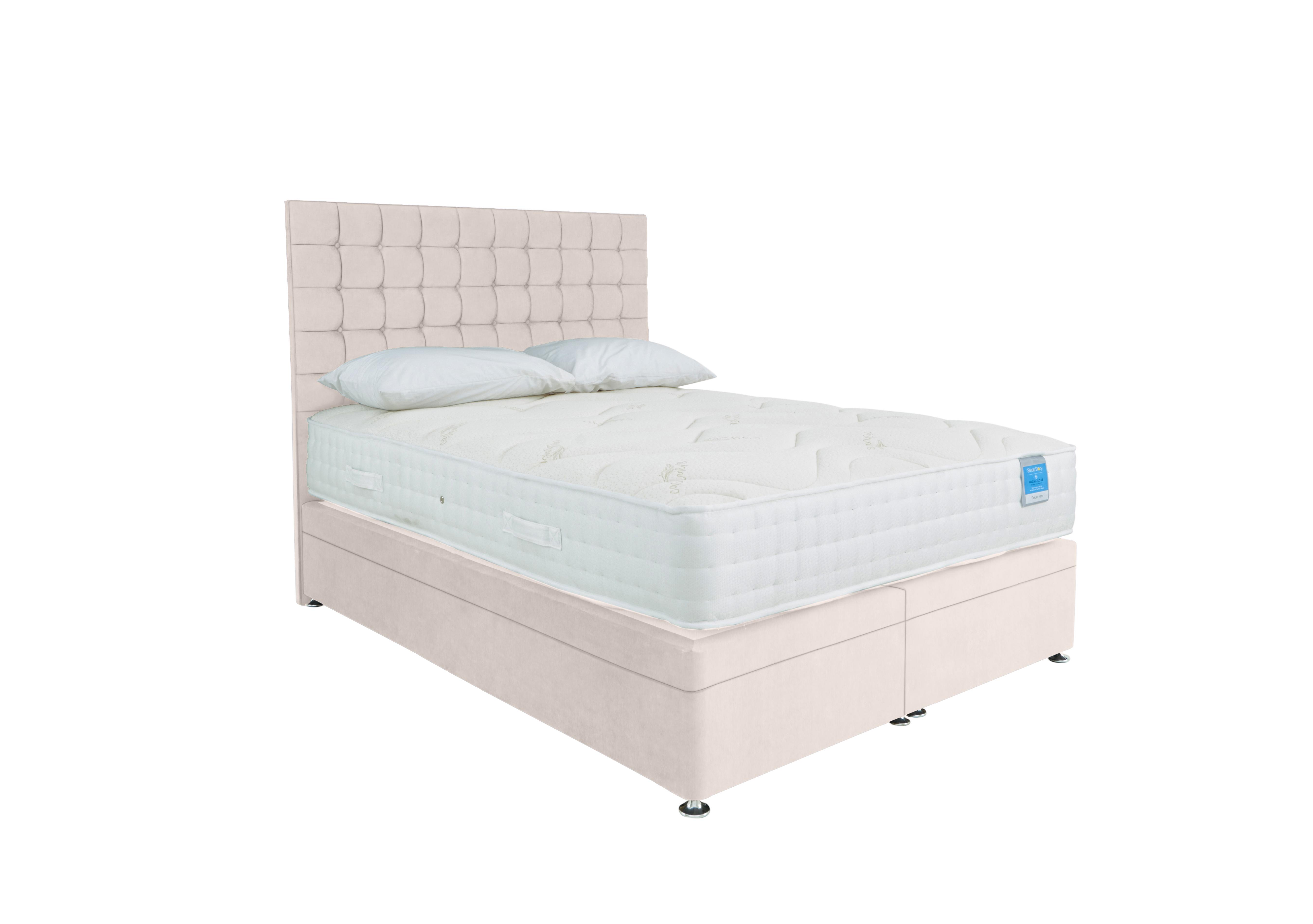 Deluxe Firm Power Ottoman Divan Set in Plain Opal on Furniture Village
