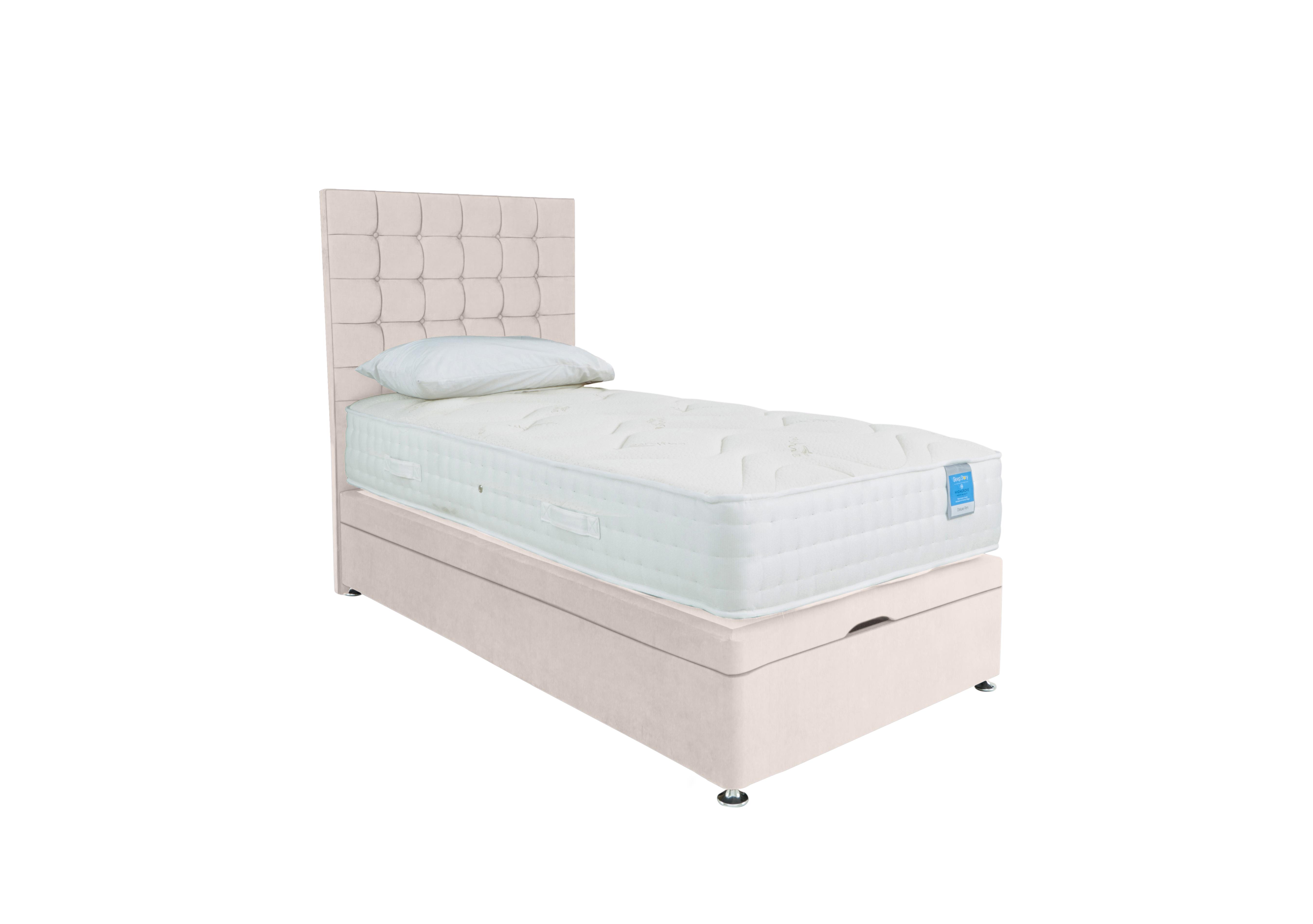 Deluxe Firm End Ottoman Divan Set in Plain Opal on Furniture Village