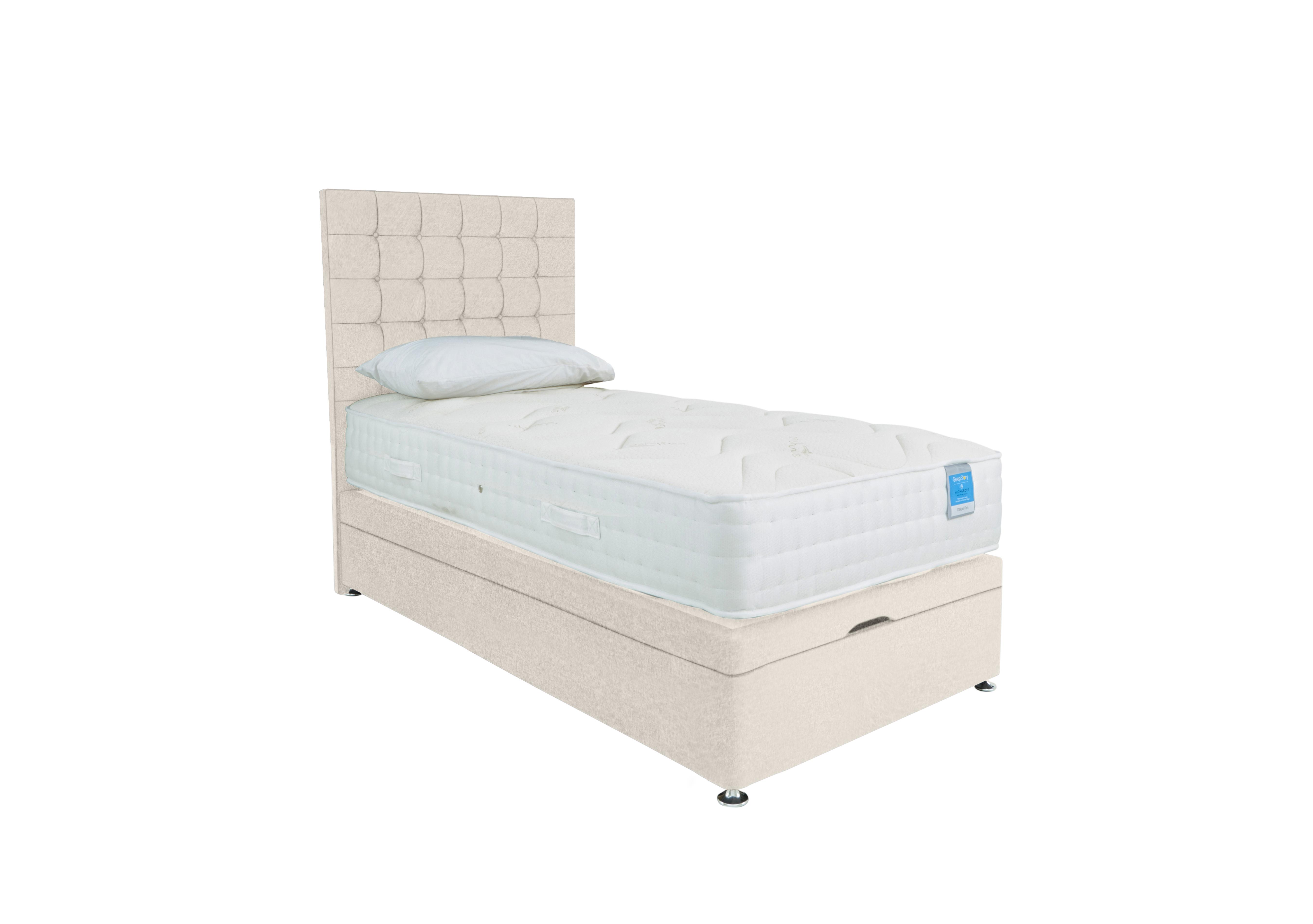 Deluxe Firm End Ottoman Divan Set in Venice Cream on Furniture Village