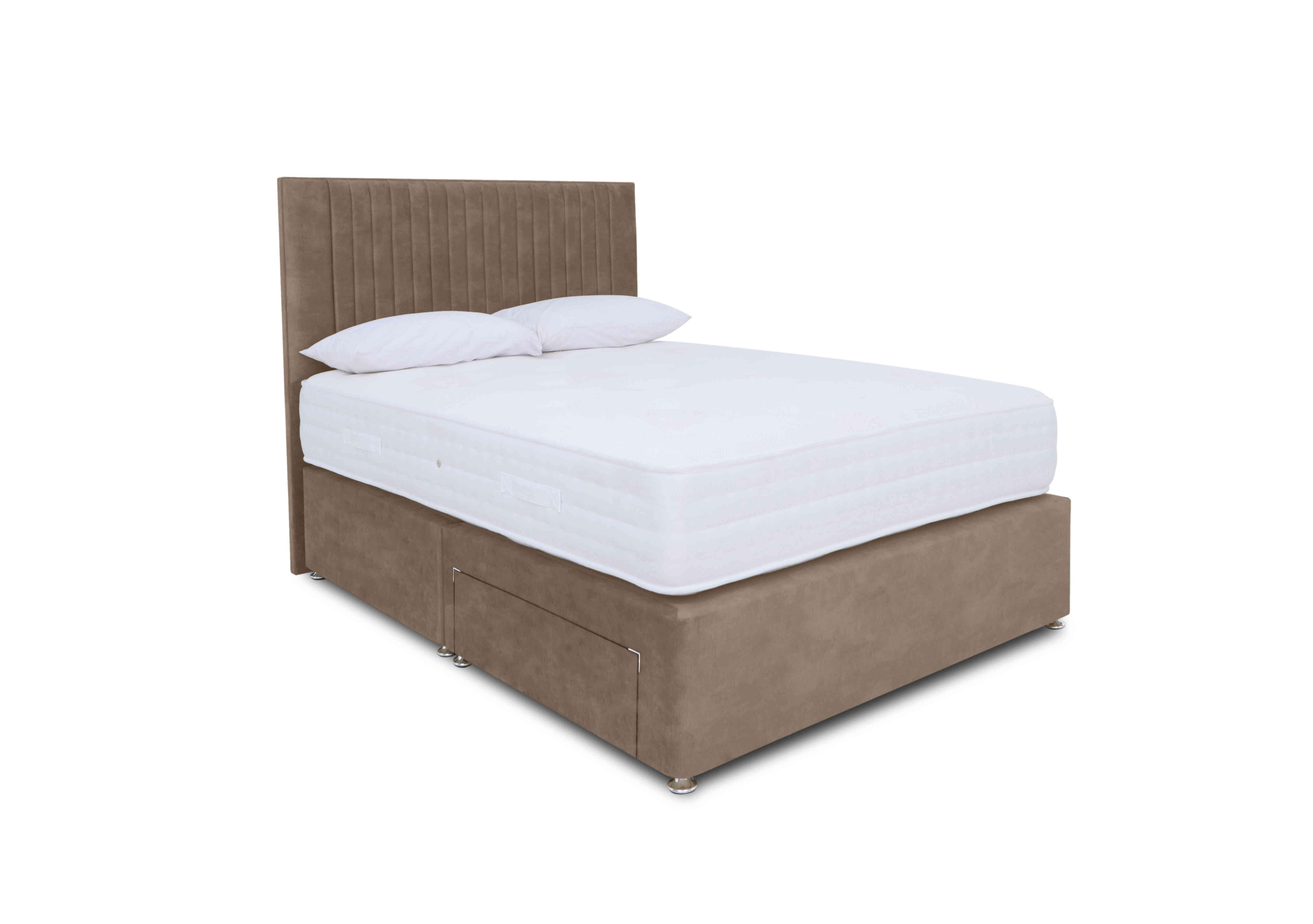 Pocket Luxury Divan Set in Lace Caramel on Furniture Village