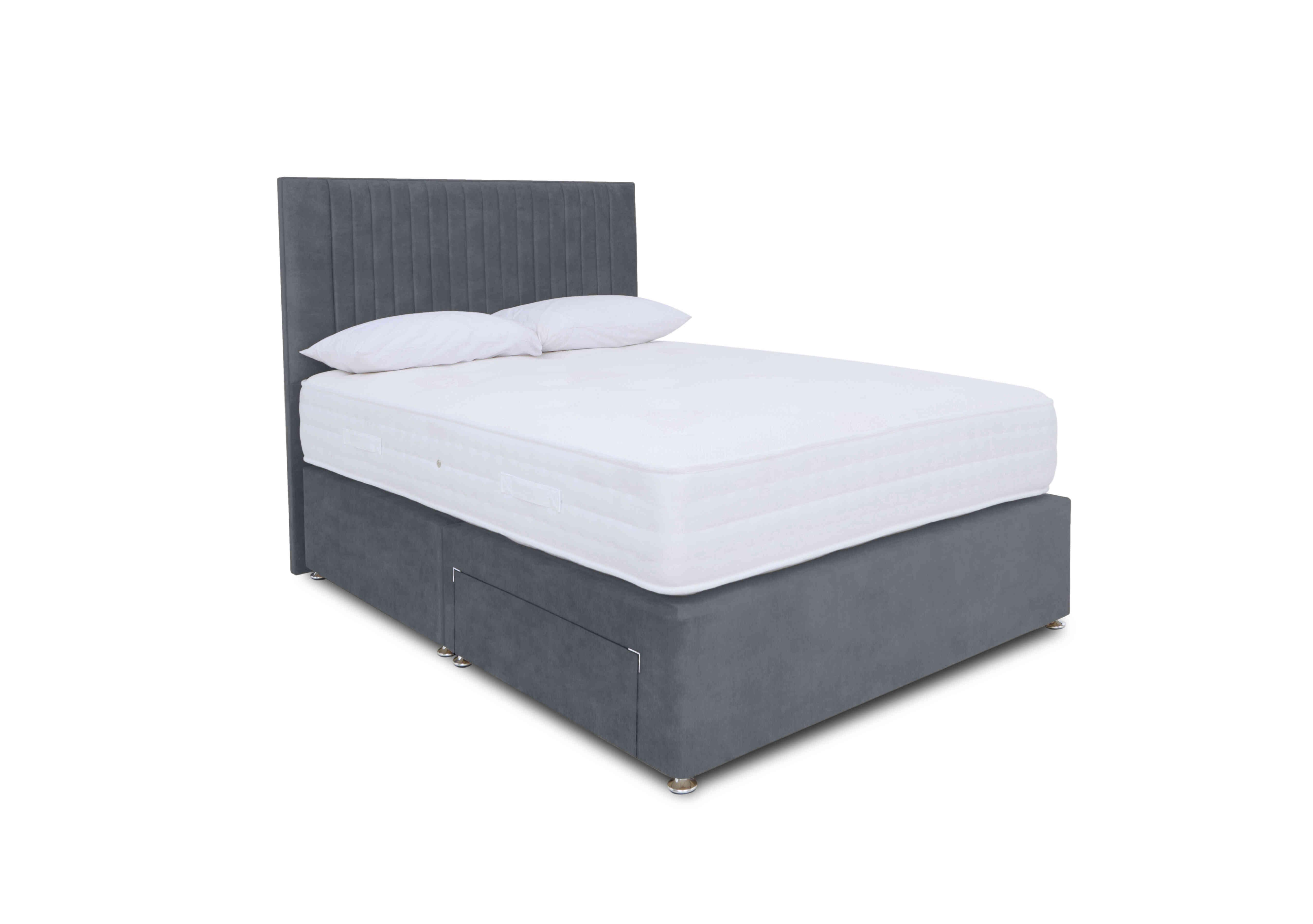 Pocket Luxury Divan Set in Plain Onyx on Furniture Village