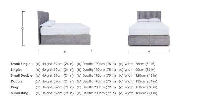 Pocket Luxury Electric End Ottoman Divan Set in  on Furniture Village