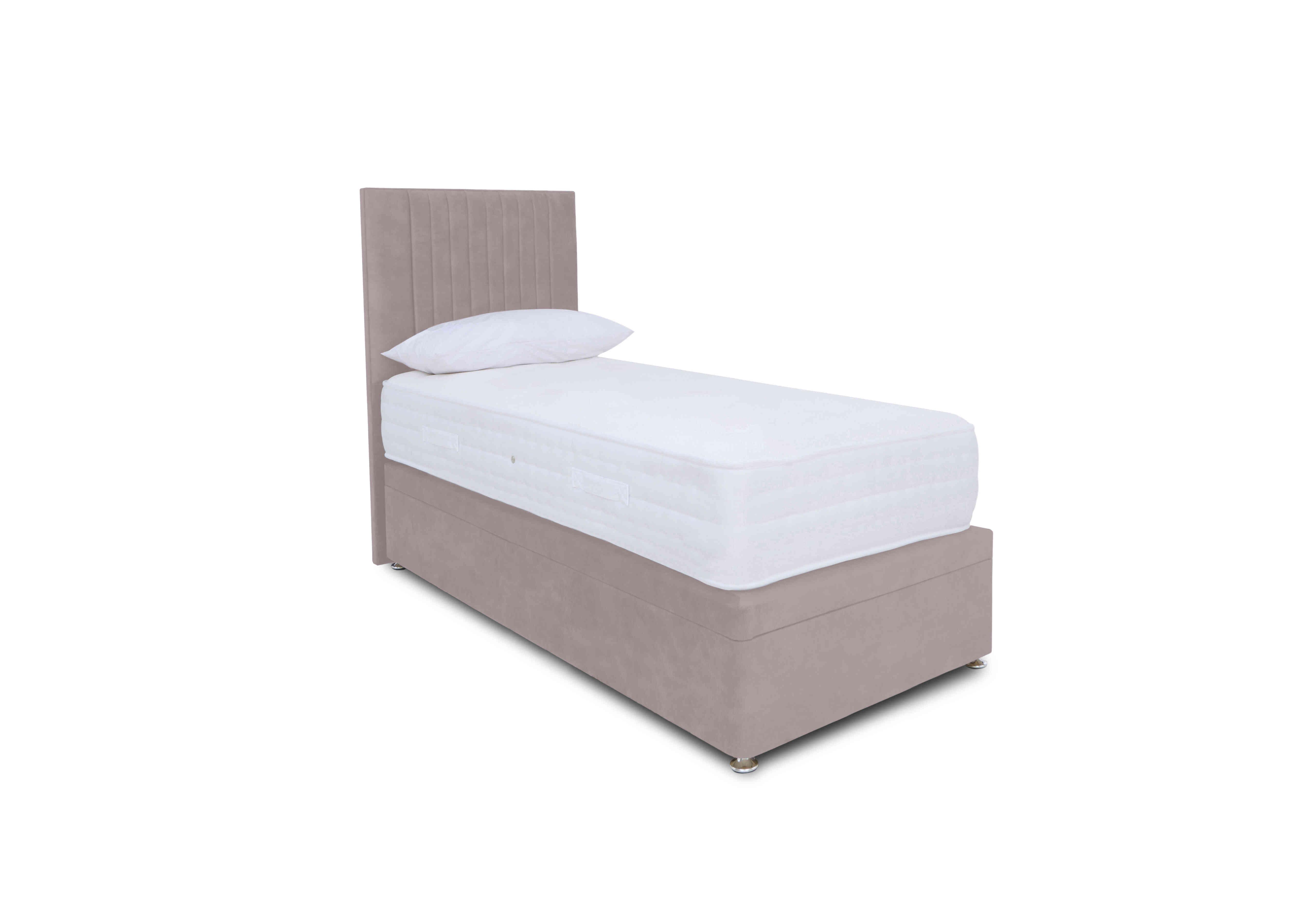 Pocket Luxury Electric End Ottoman Divan Set in Plush Lilac on Furniture Village