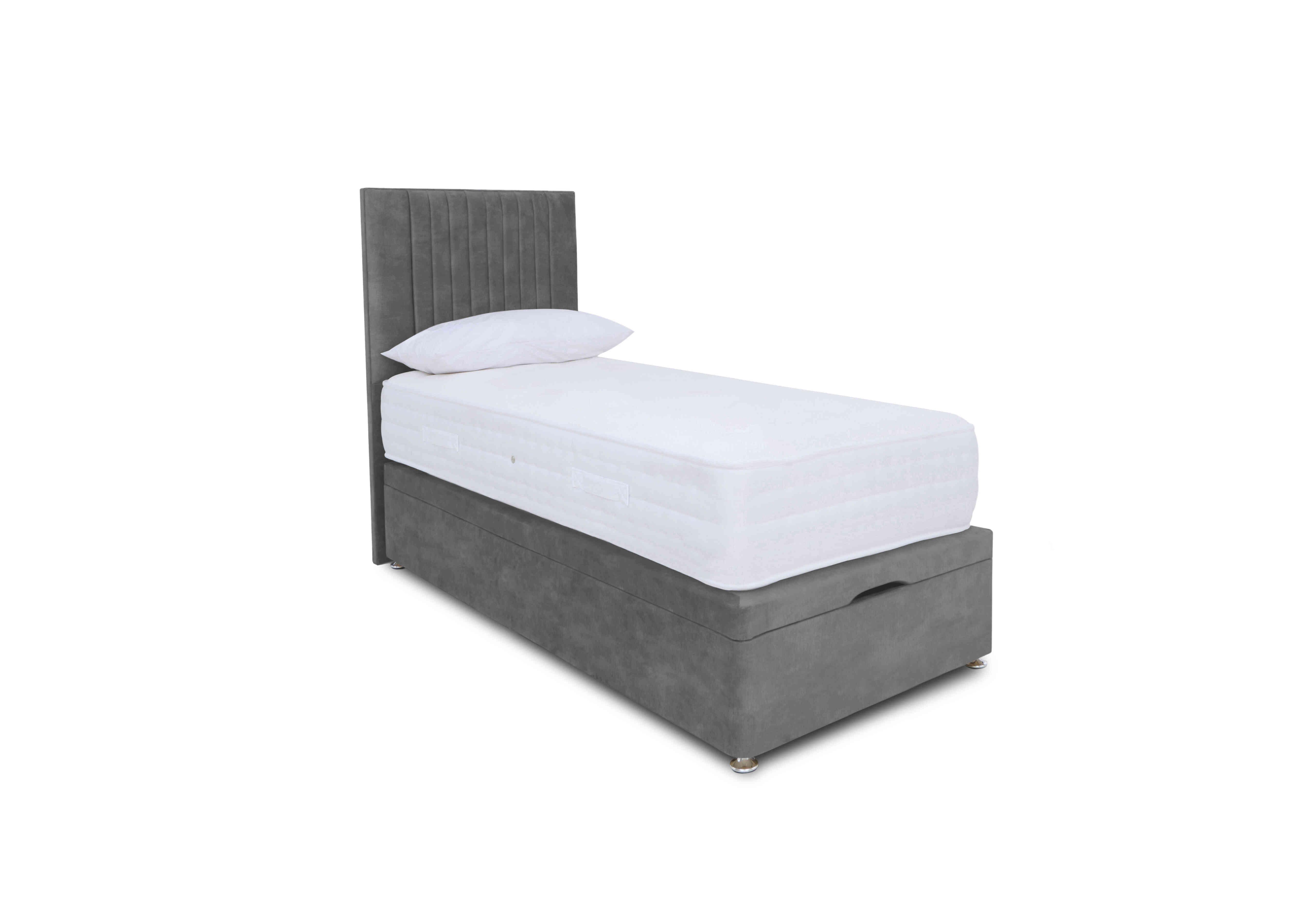 Pocket Luxury Manual End Ottoman Divan Set in Lace Domino on Furniture Village