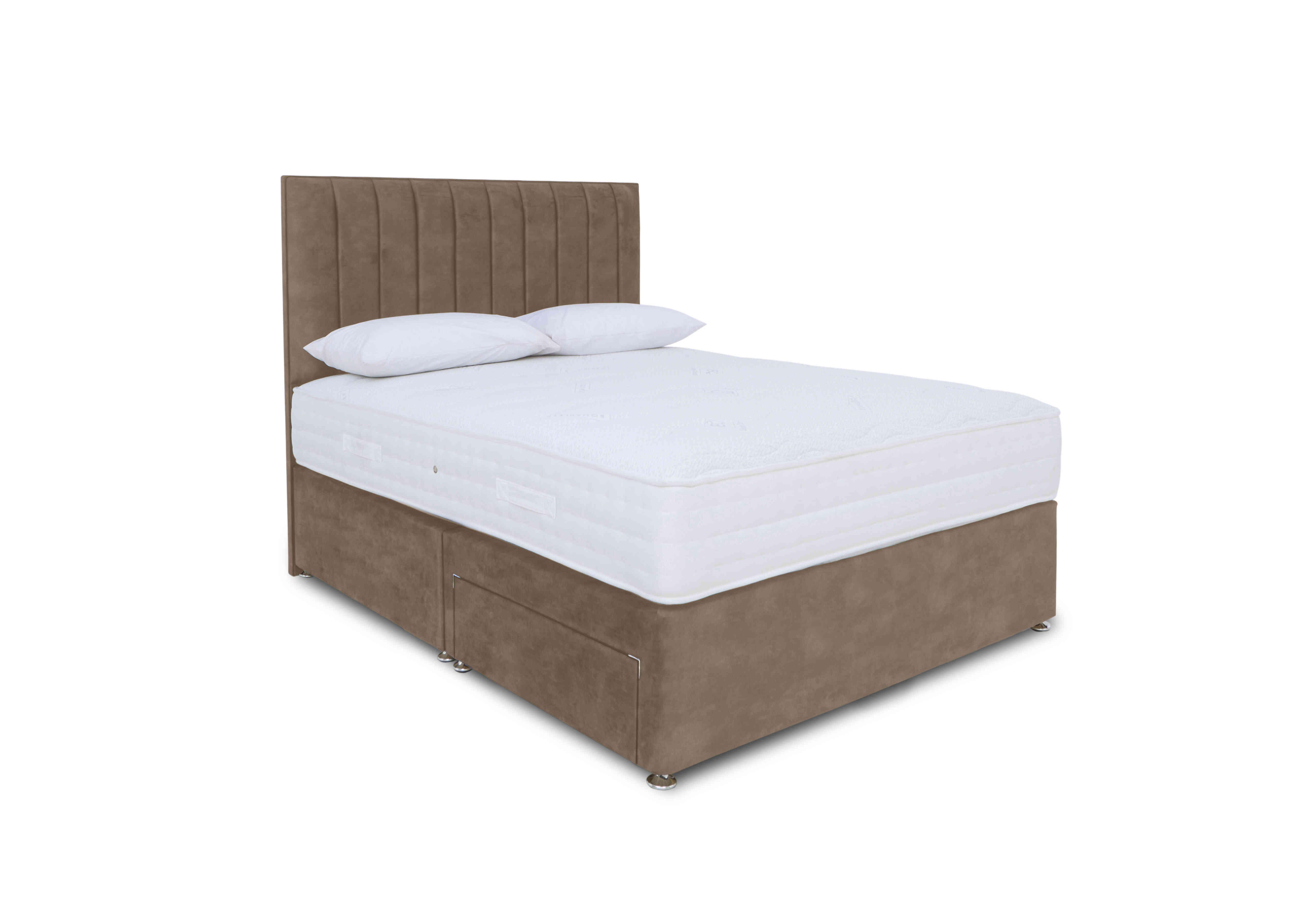 Memory Pocket Divan Set in Lace Caramel on Furniture Village