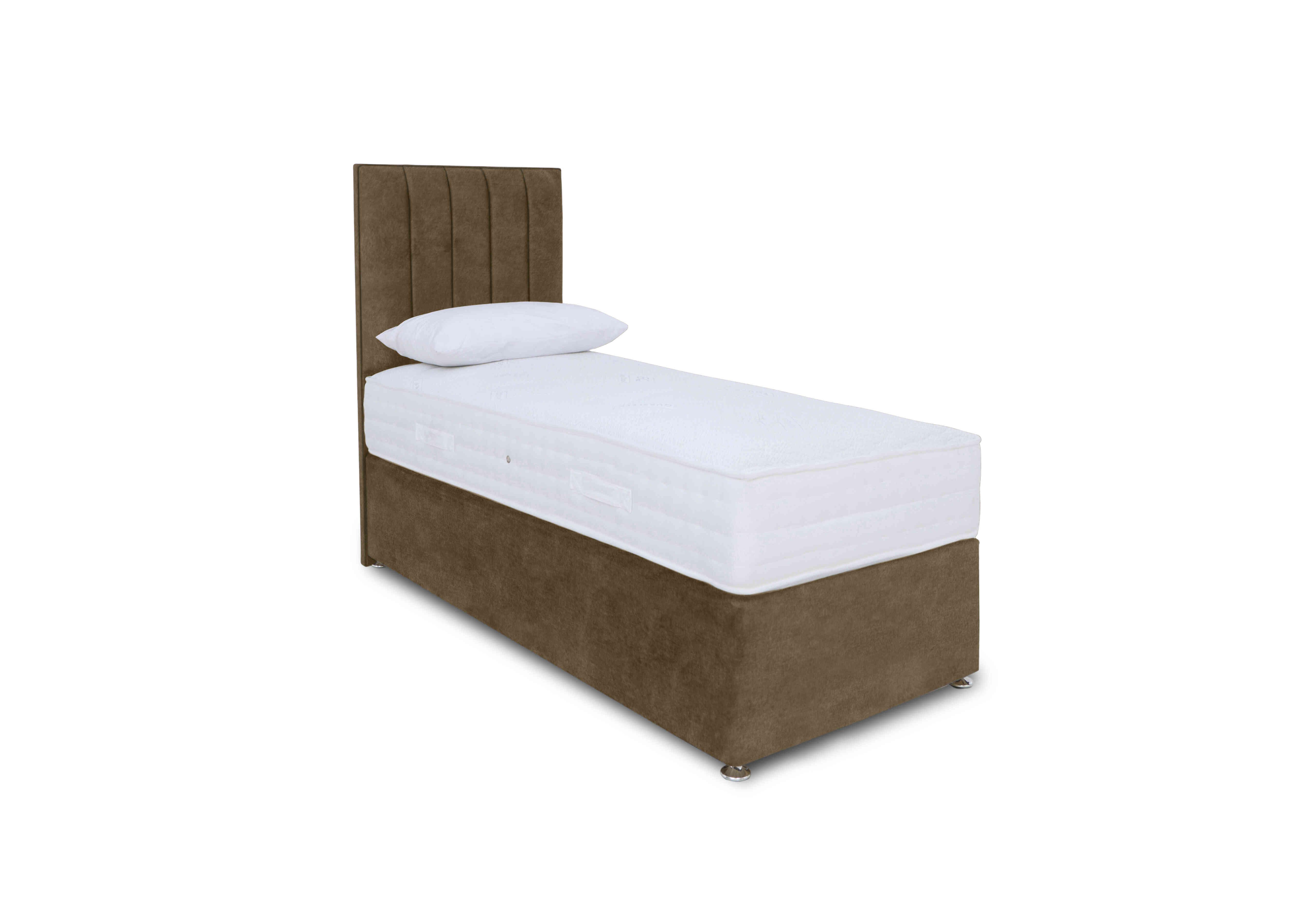 Memory Pocket Divan Set in Milan Mocha on Furniture Village