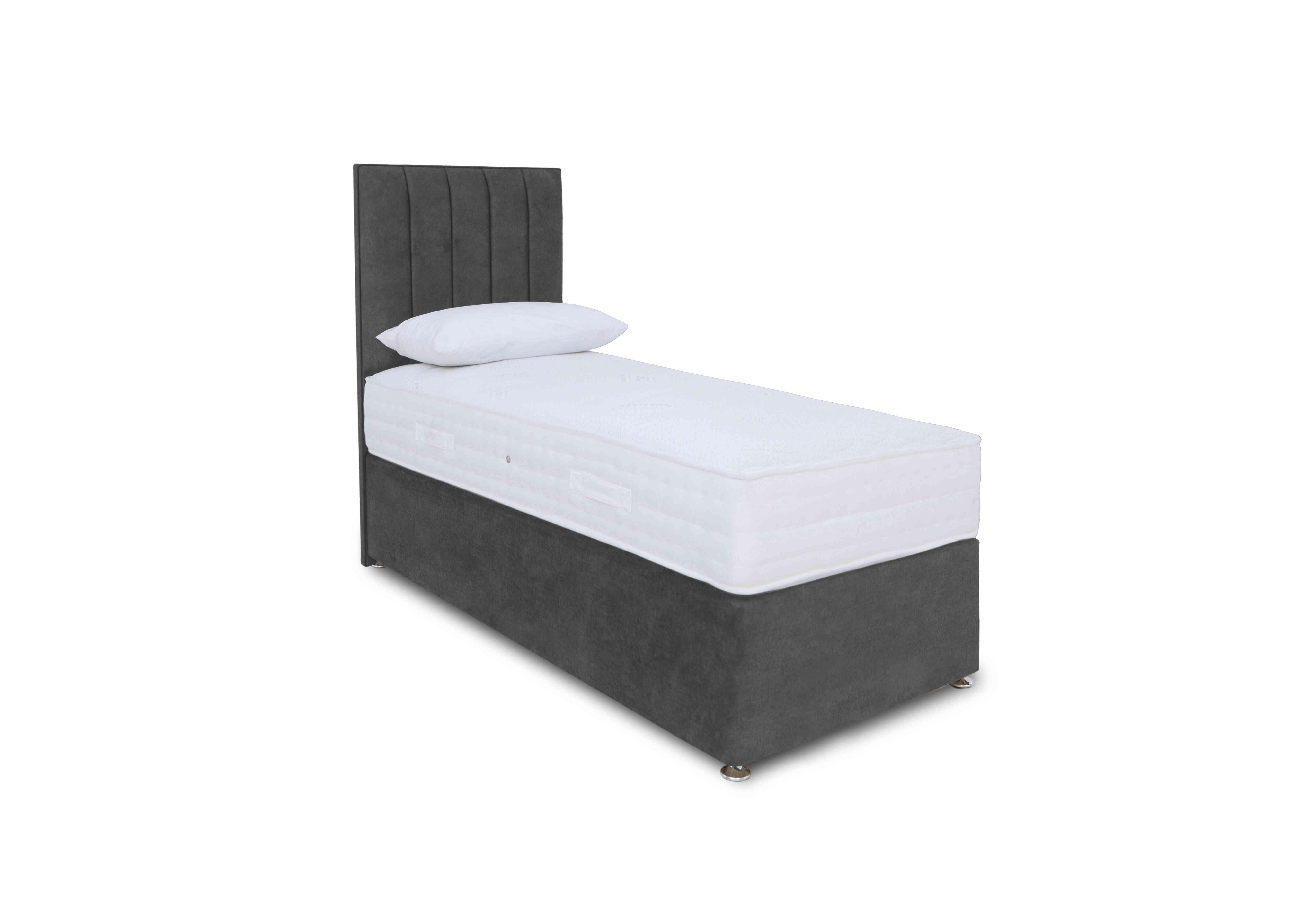 Memory Pocket Divan Set in Milan Thunder on Furniture Village