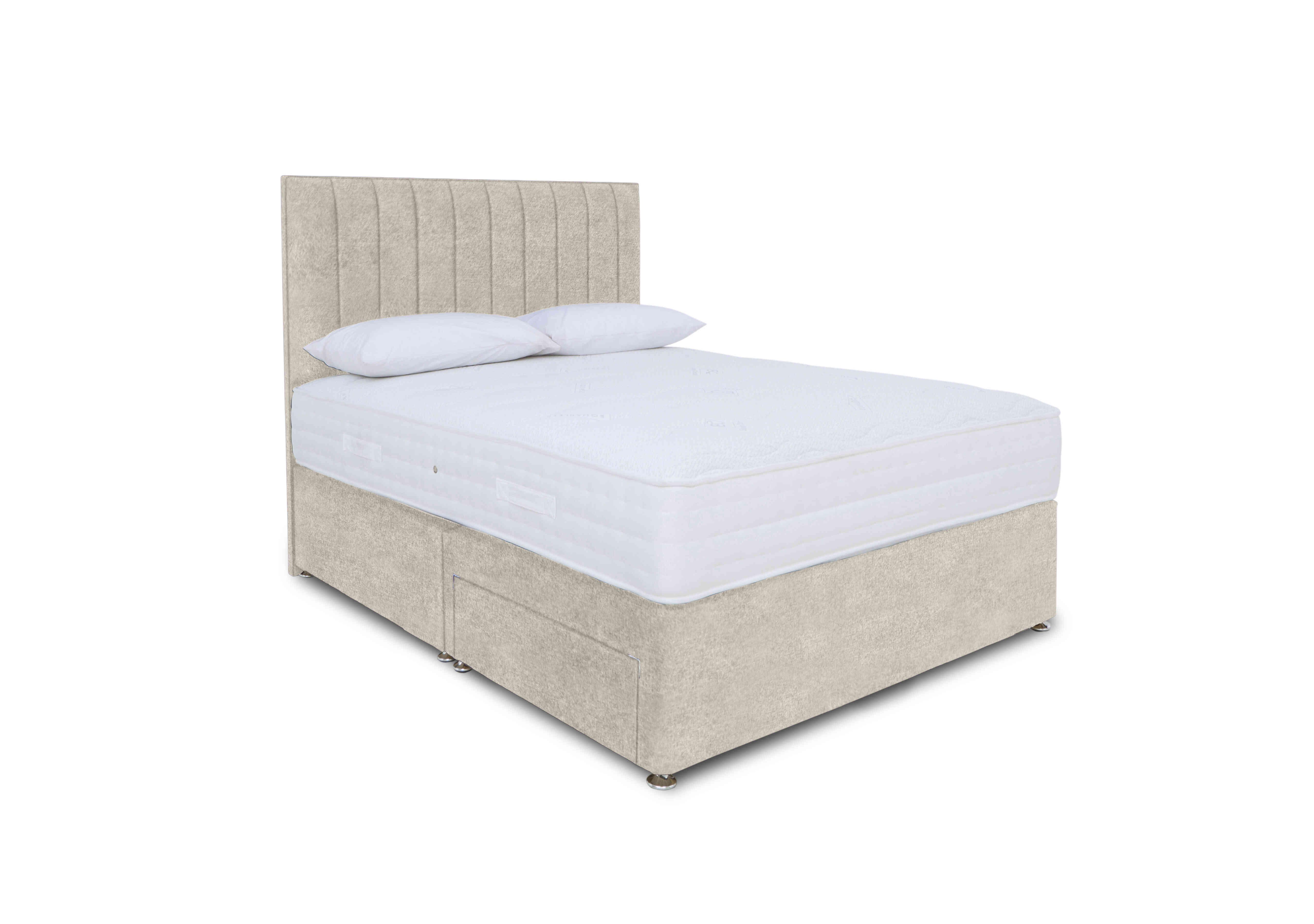 Memory Pocket Divan Set in Orkney Oat on Furniture Village