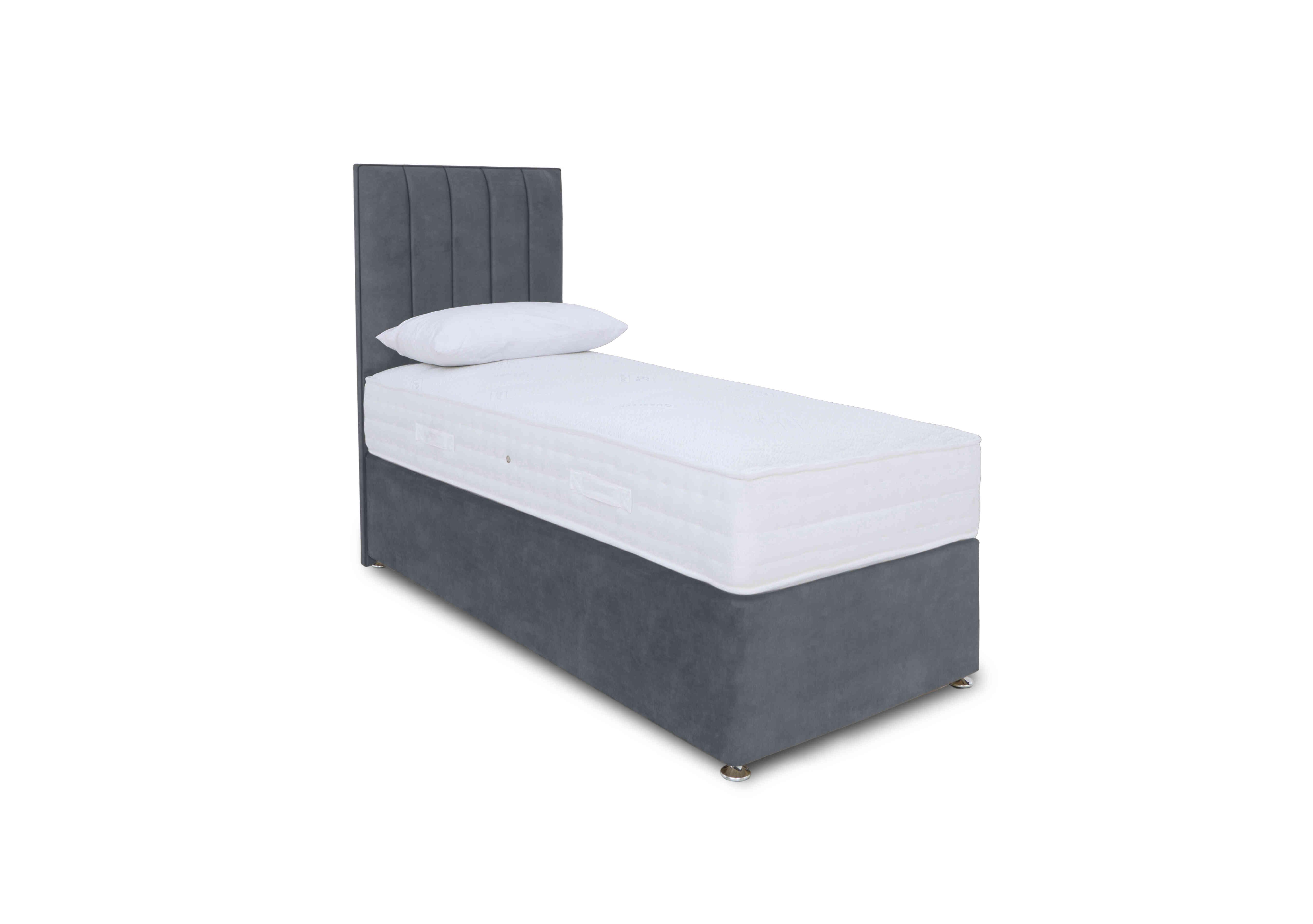 Memory Pocket Divan Set in Plain Onyx on Furniture Village