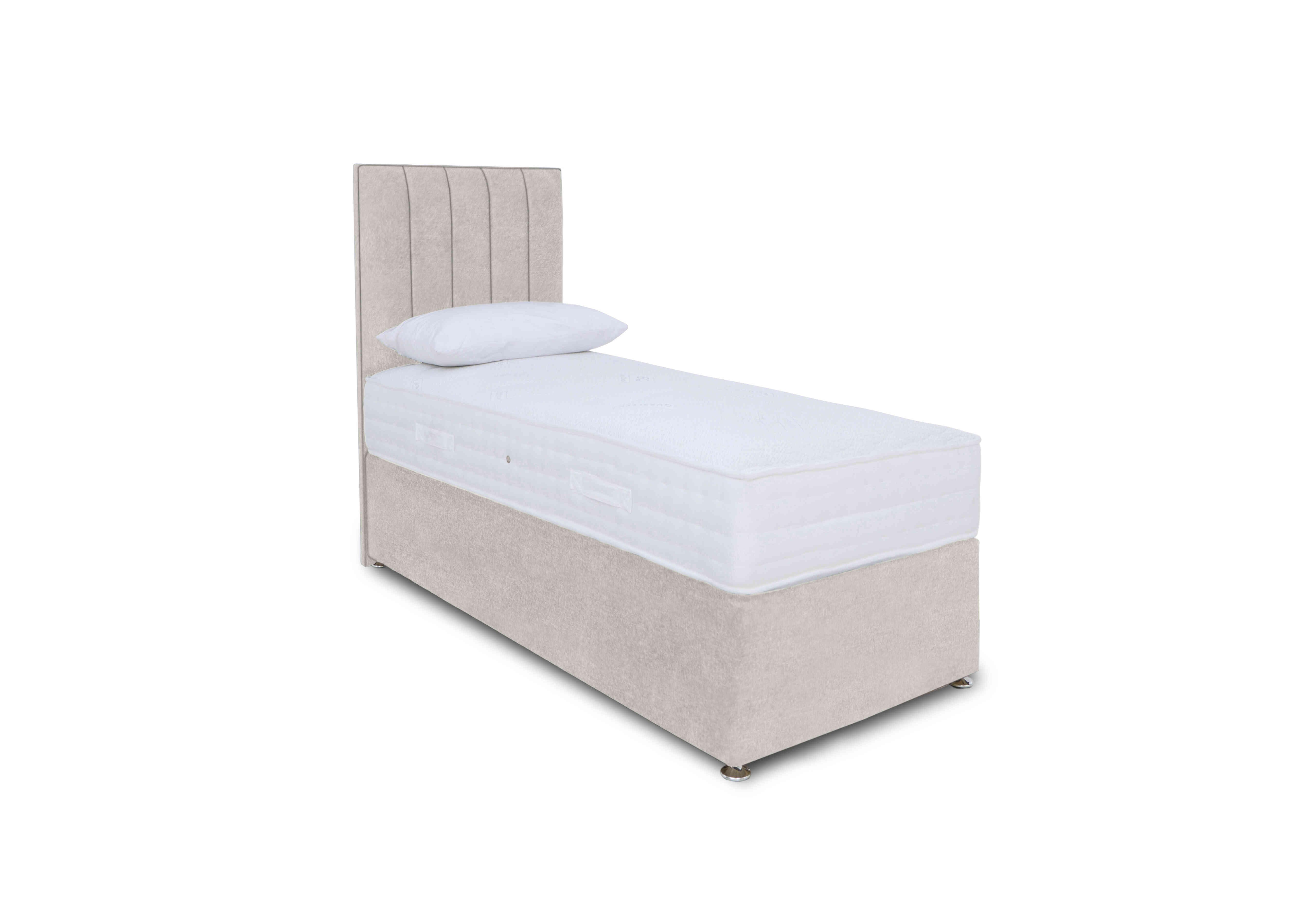 Memory Pocket Divan Set in Venice Silver on Furniture Village