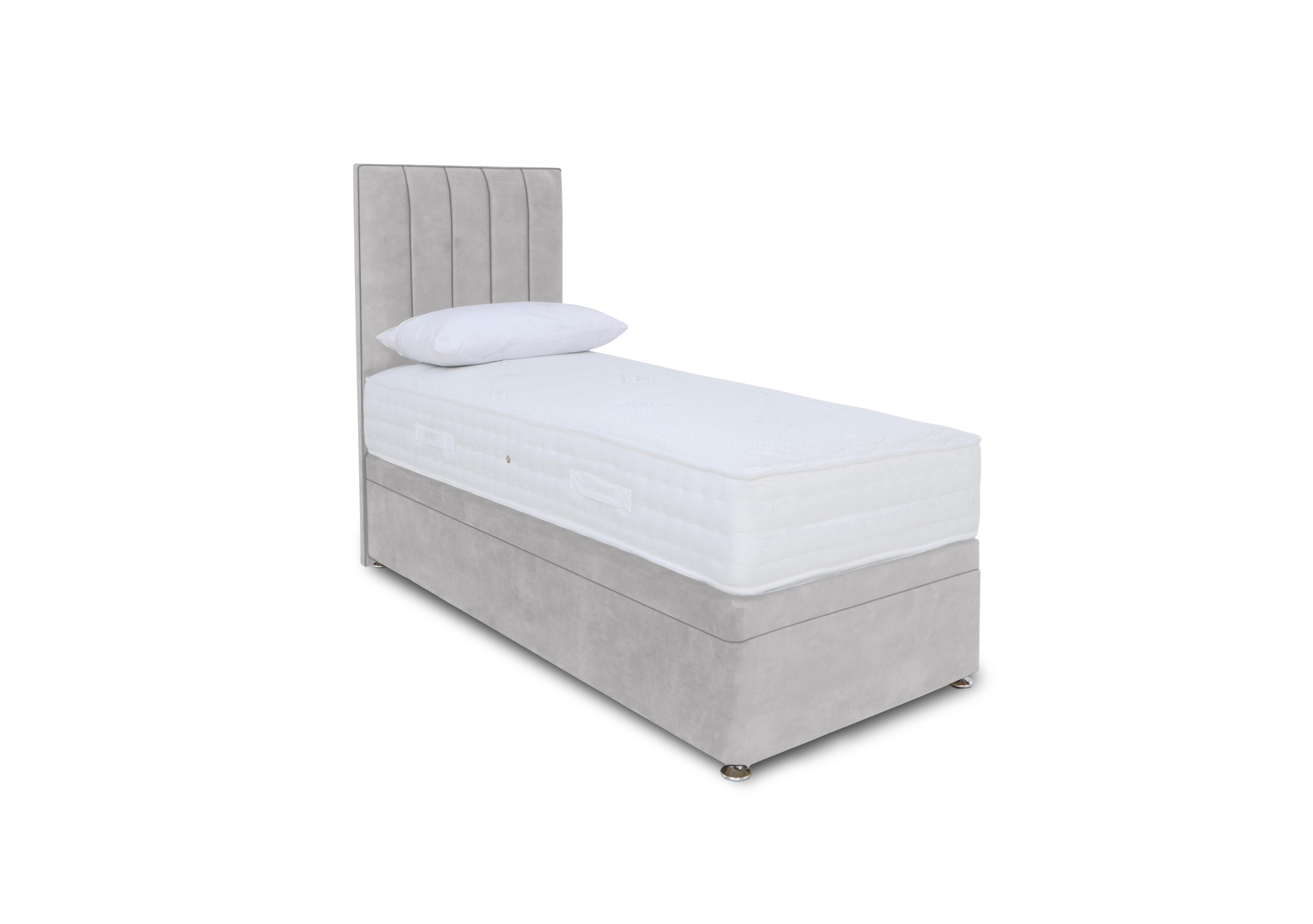 Memory Pocket Electric End Ottoman Divan Set in Lace Dolphin on Furniture Village