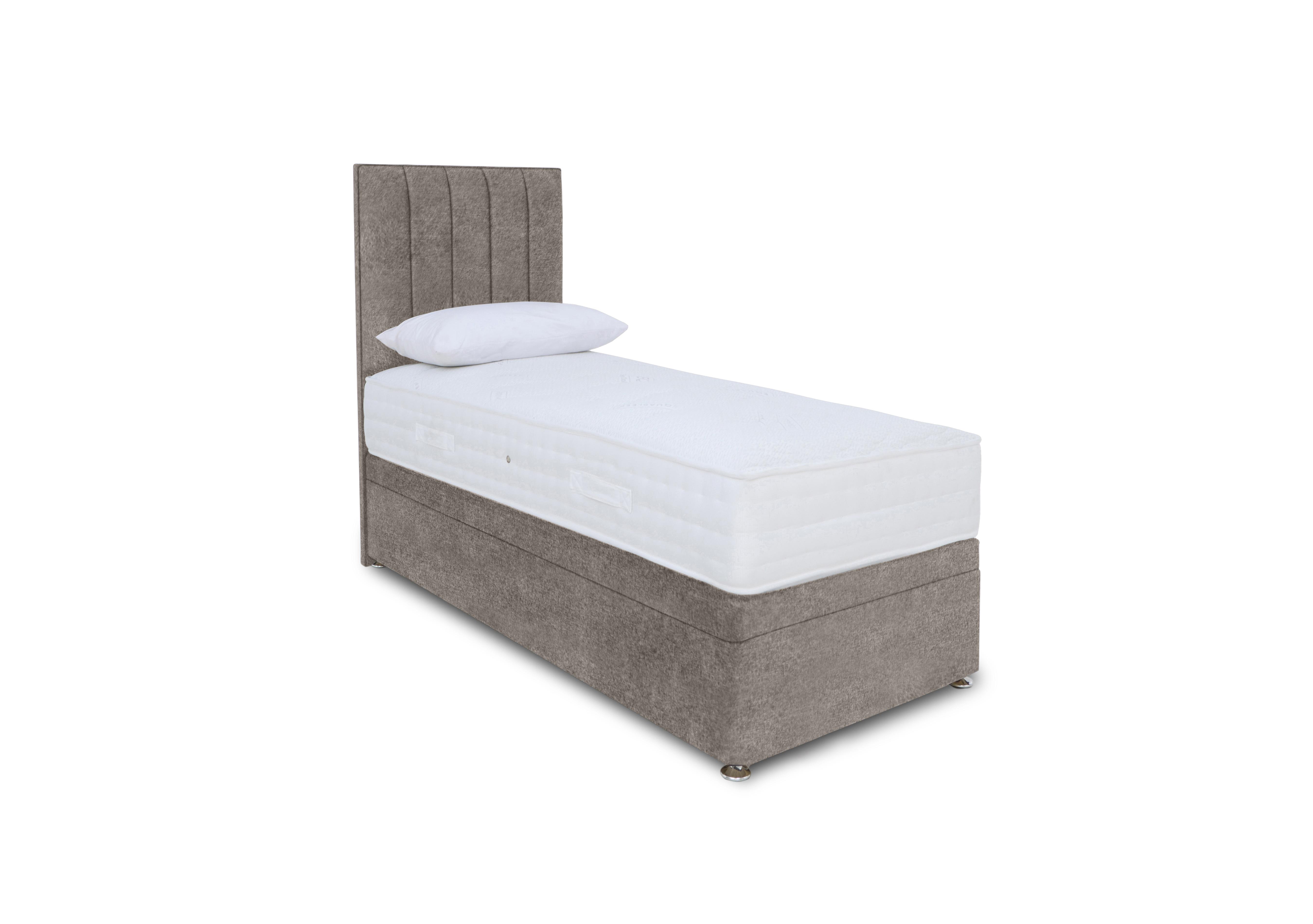 Memory Pocket Electric End Ottoman Divan Set in Orkney Taupe on Furniture Village